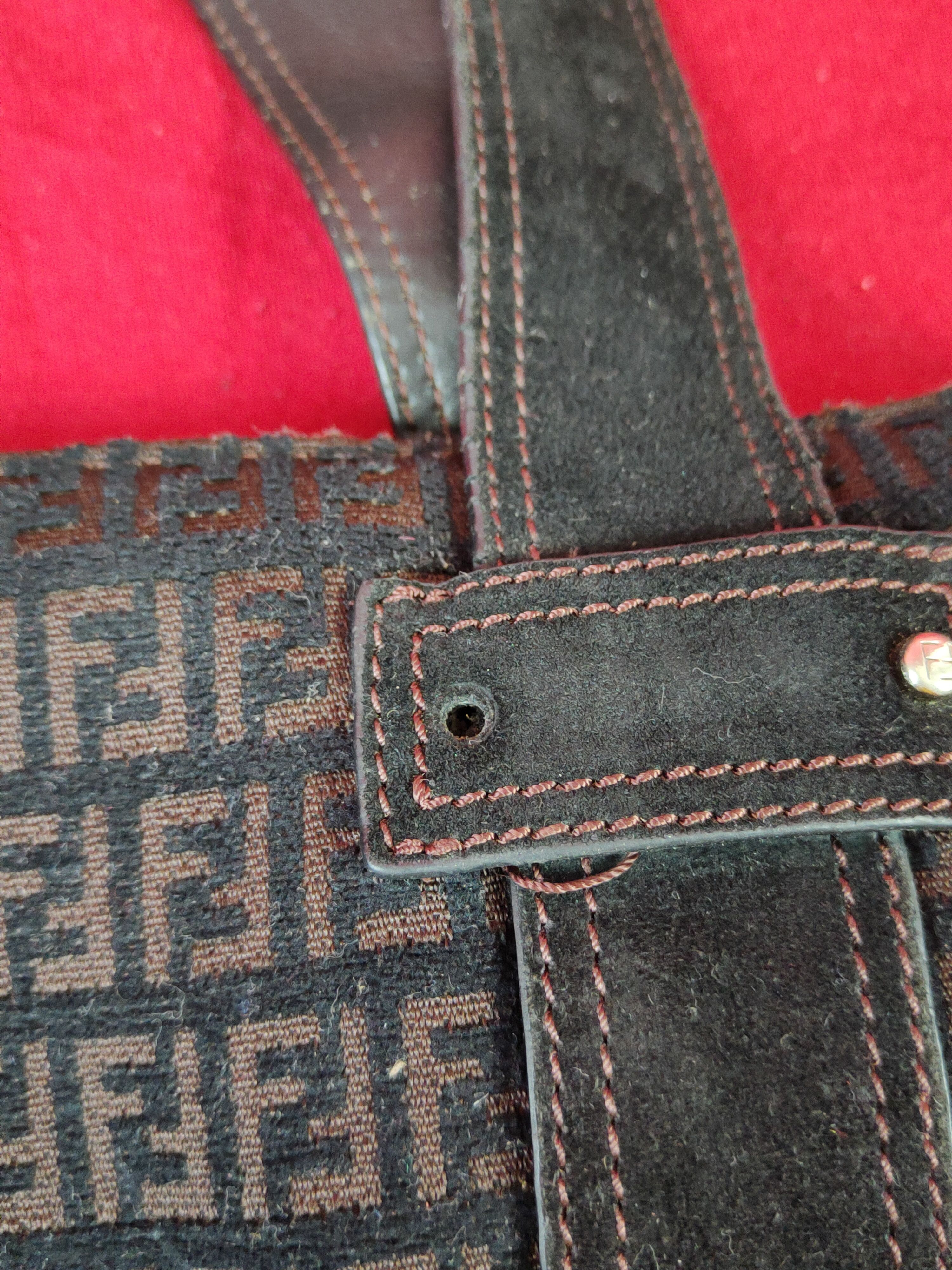 Fendi Fendi monogram Tote shoulder hand Bag #SB028 Size ONE SIZE - 10 Thumbnail