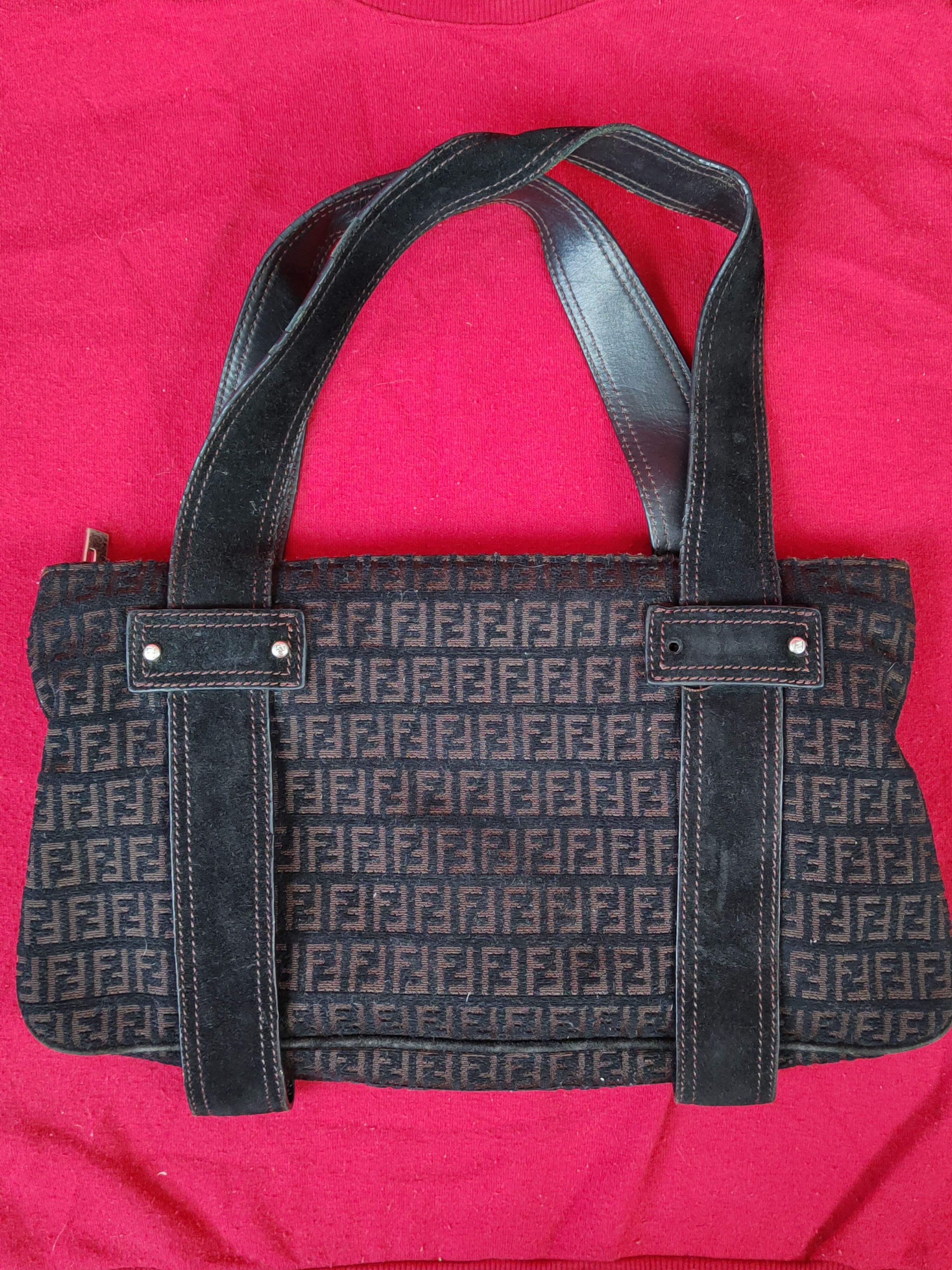 Fendi Fendi monogram Tote shoulder hand Bag #SB028 Size ONE SIZE - 9 Thumbnail