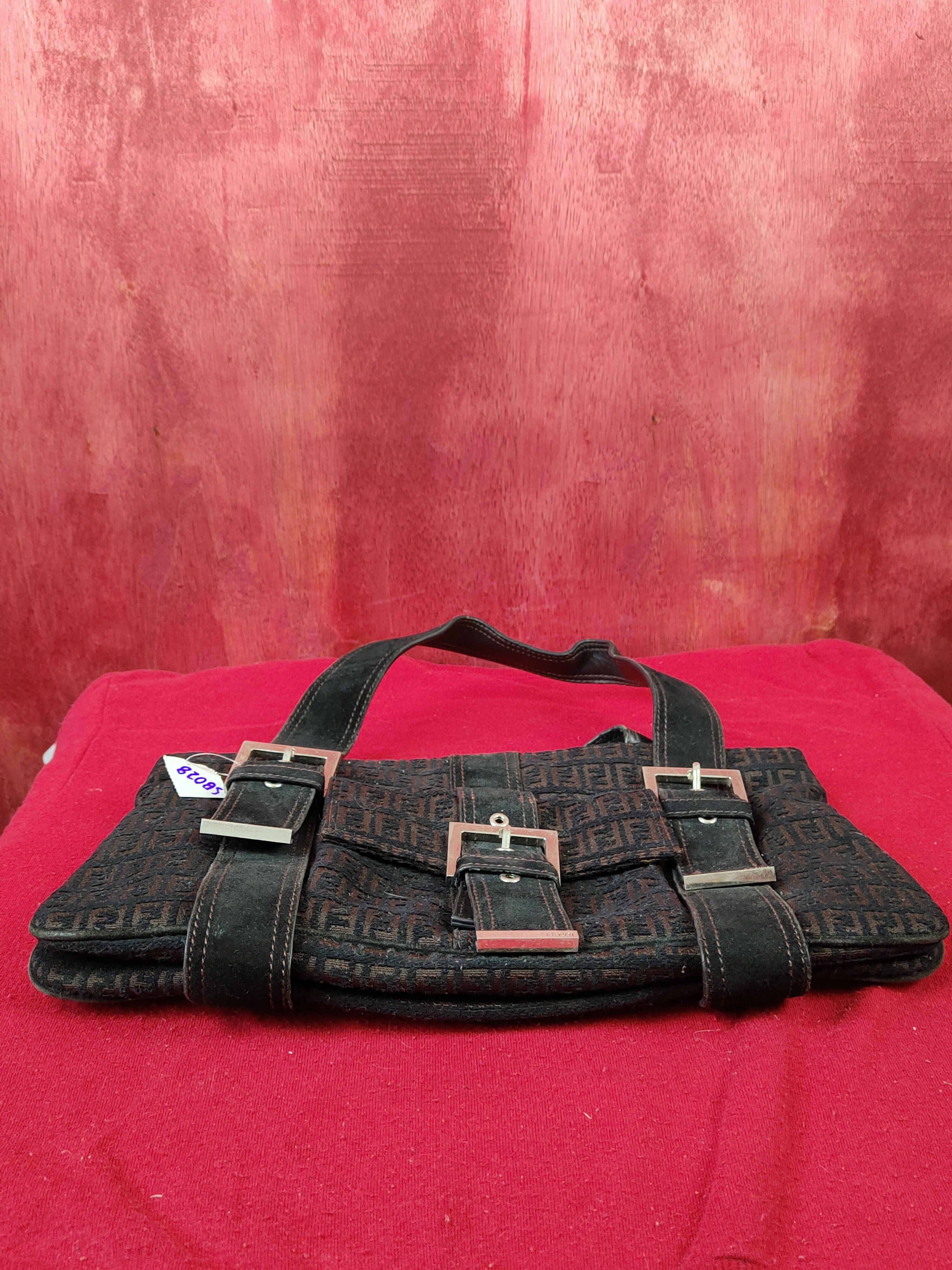 Fendi Fendi monogram Tote shoulder hand Bag #SB028 Size ONE SIZE - 17 Thumbnail