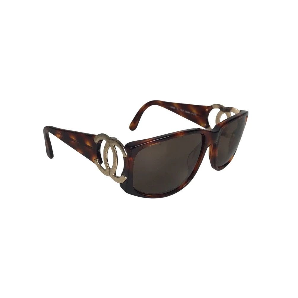 image of Chanel Cc Vintage Tortoise Sunglasses, Women's
