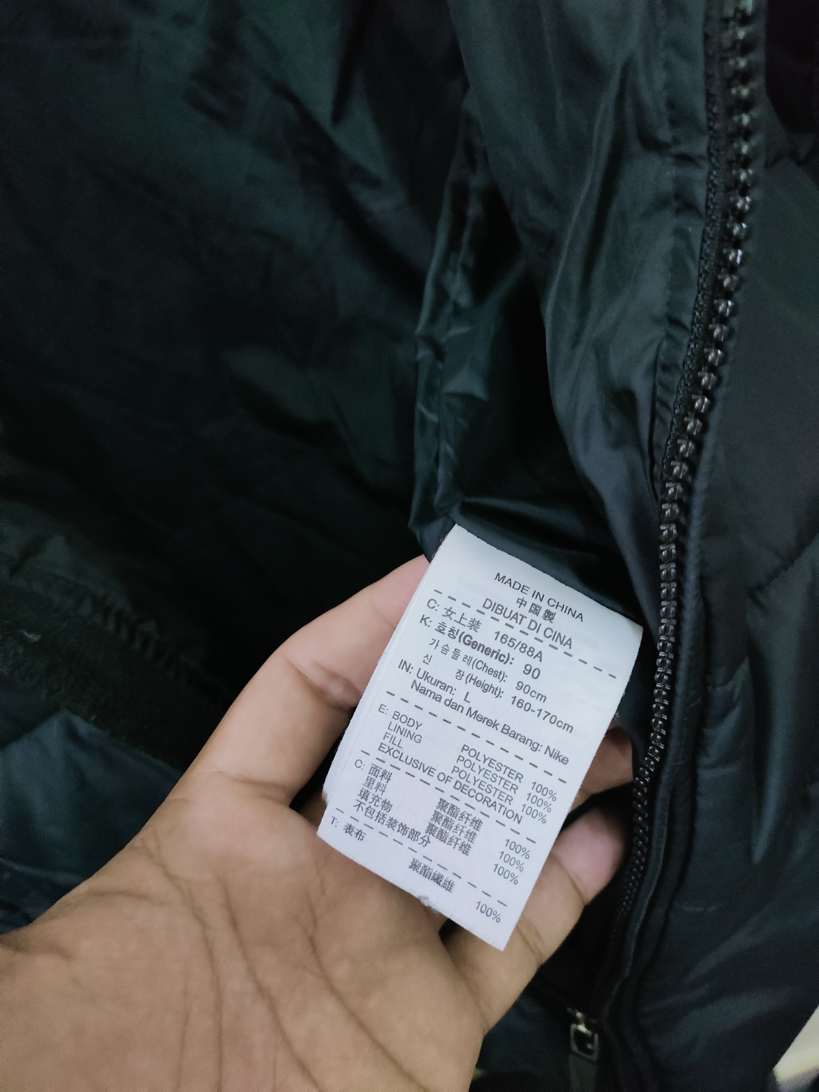 Nike × Vintage Vintage Nike Puffer Jacket Size US L / EU 52-54 / 3 - 3 Thumbnail