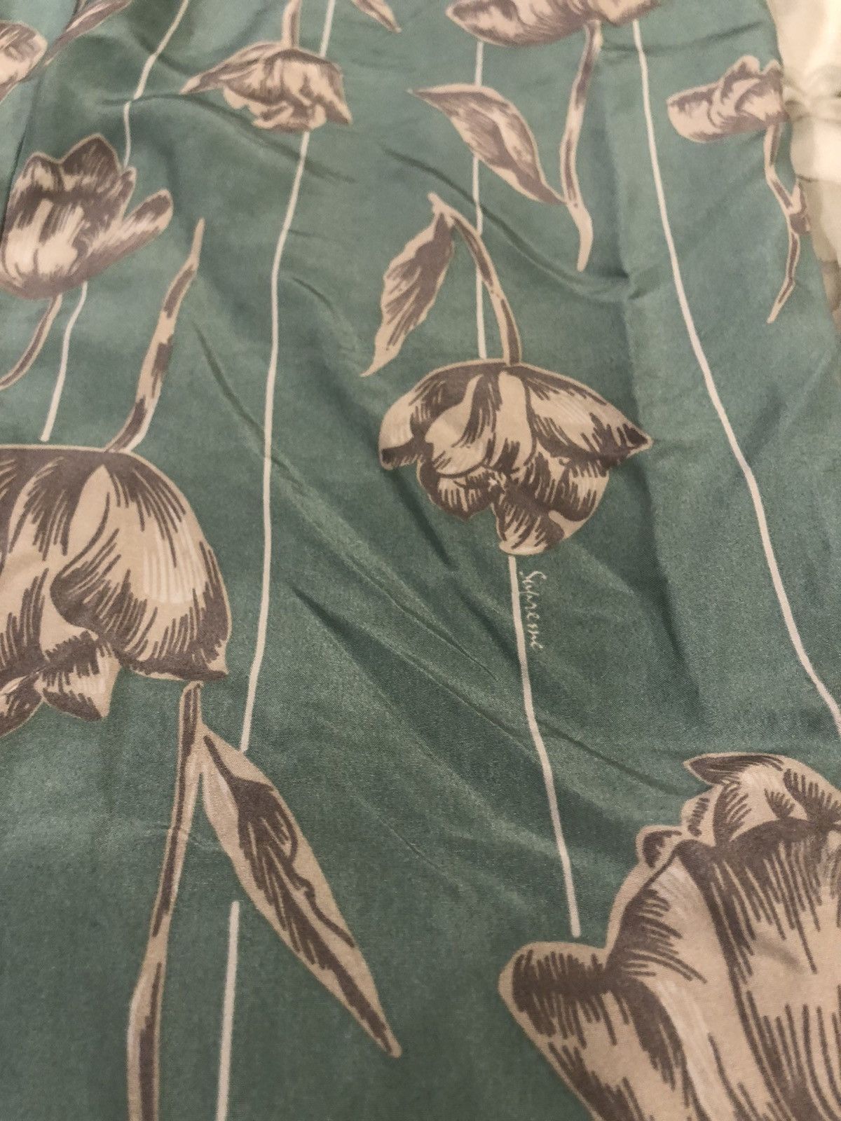 Supreme Supreme Floral Silk Track Pant - L Size US 33 - 8 Thumbnail
