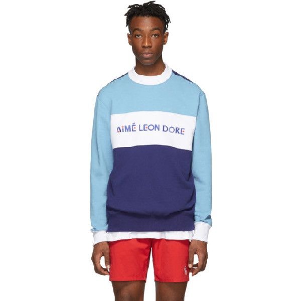 Aime Leon Dore Colorblocked Crewneck - L Size US L / EU 52-54 / 3 - 2 Thumbnail