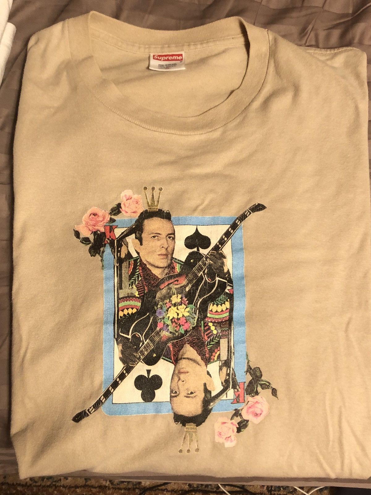 image of Supreme 2003 Joe Strummer Tee in Tan, Men's (Size XL)