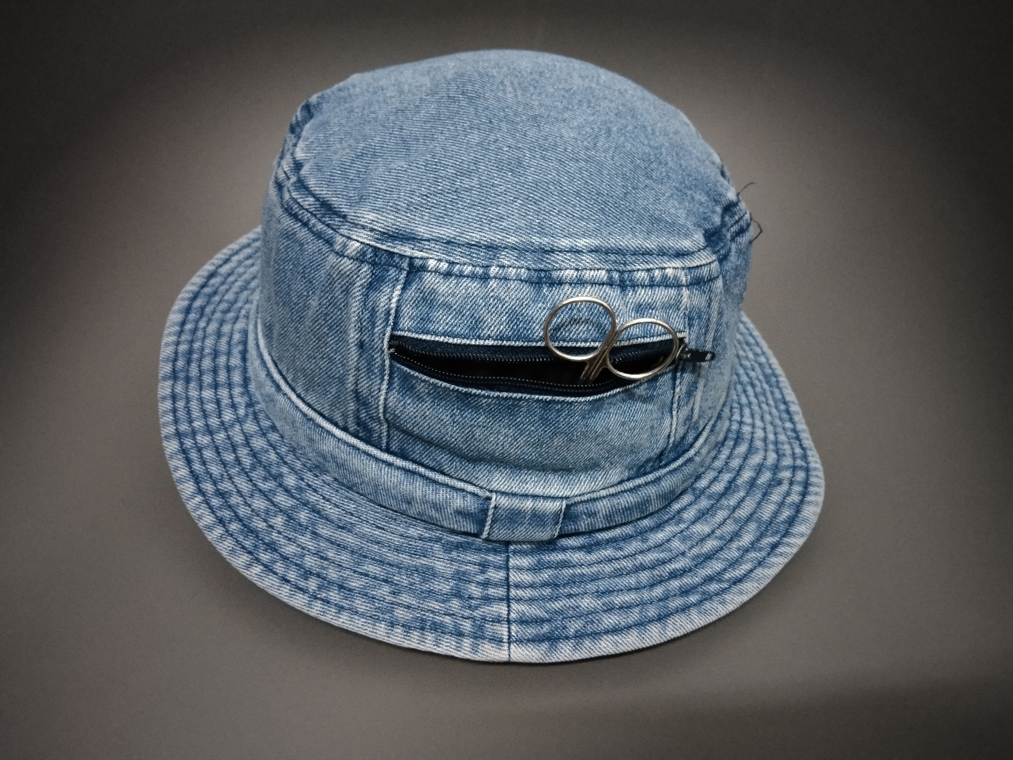 Antik Denim × Vintage VINTAGE POCKET DENIM BUCKET HAT JAPAN Size ONE SIZE - 6 Thumbnail