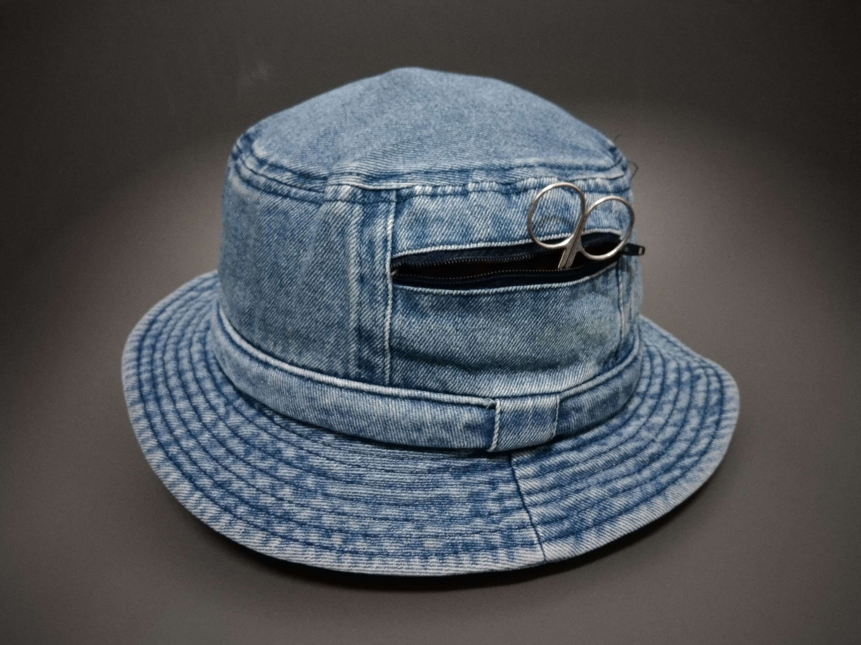 Antik Denim × Vintage VINTAGE POCKET DENIM BUCKET HAT JAPAN Size ONE SIZE - 7 Thumbnail
