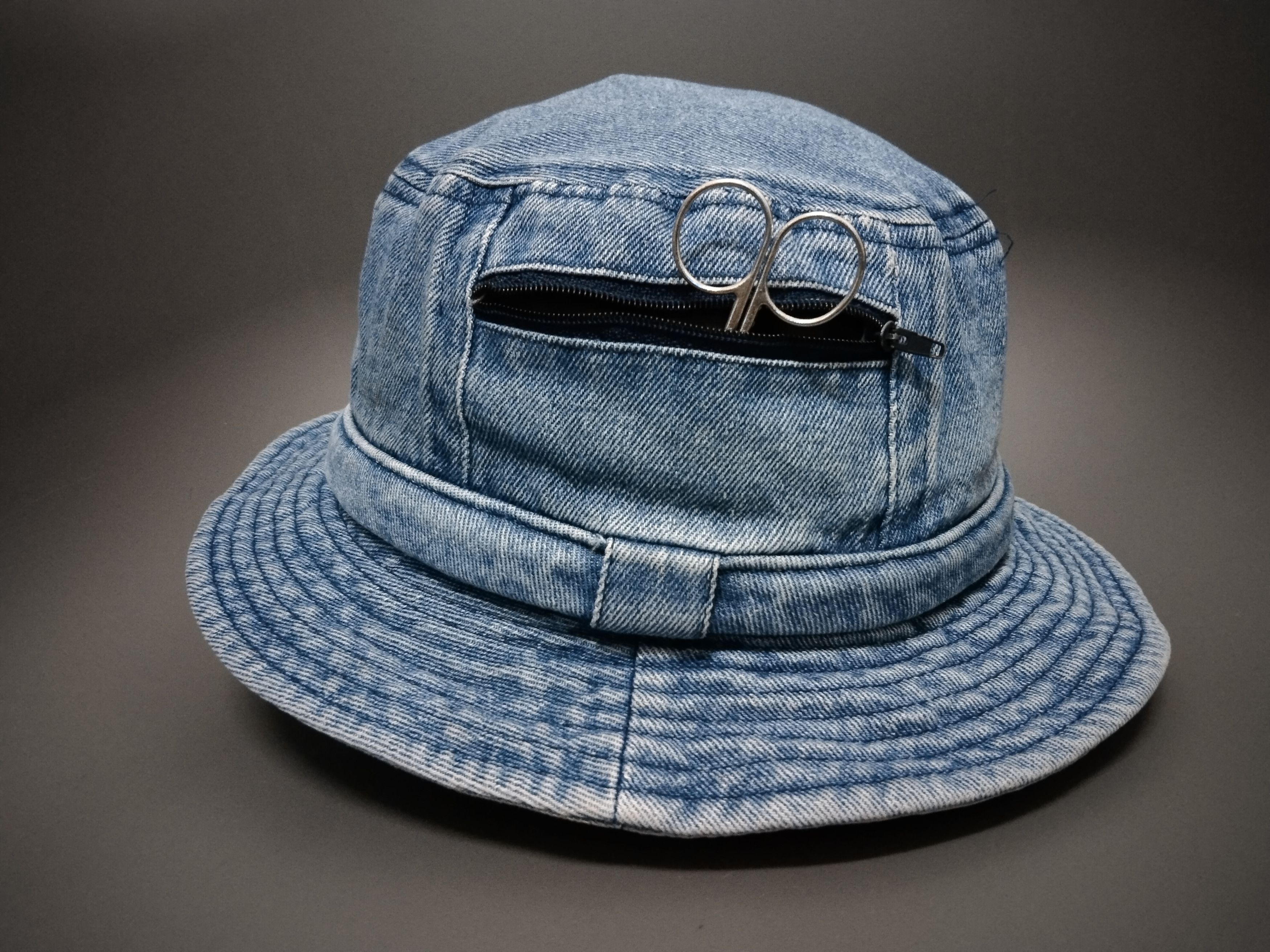 Antik Denim × Vintage VINTAGE POCKET DENIM BUCKET HAT JAPAN Size ONE SIZE - 2 Thumbnail