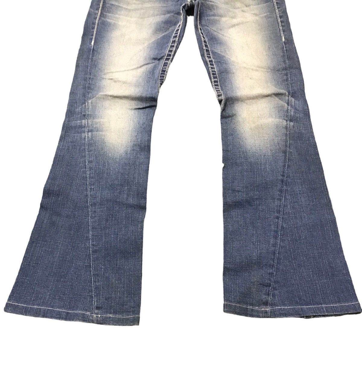True Religion × Vintage True Religion Disco Joey Big T Flared Denim Jeans Size US 31 - 4 Thumbnail