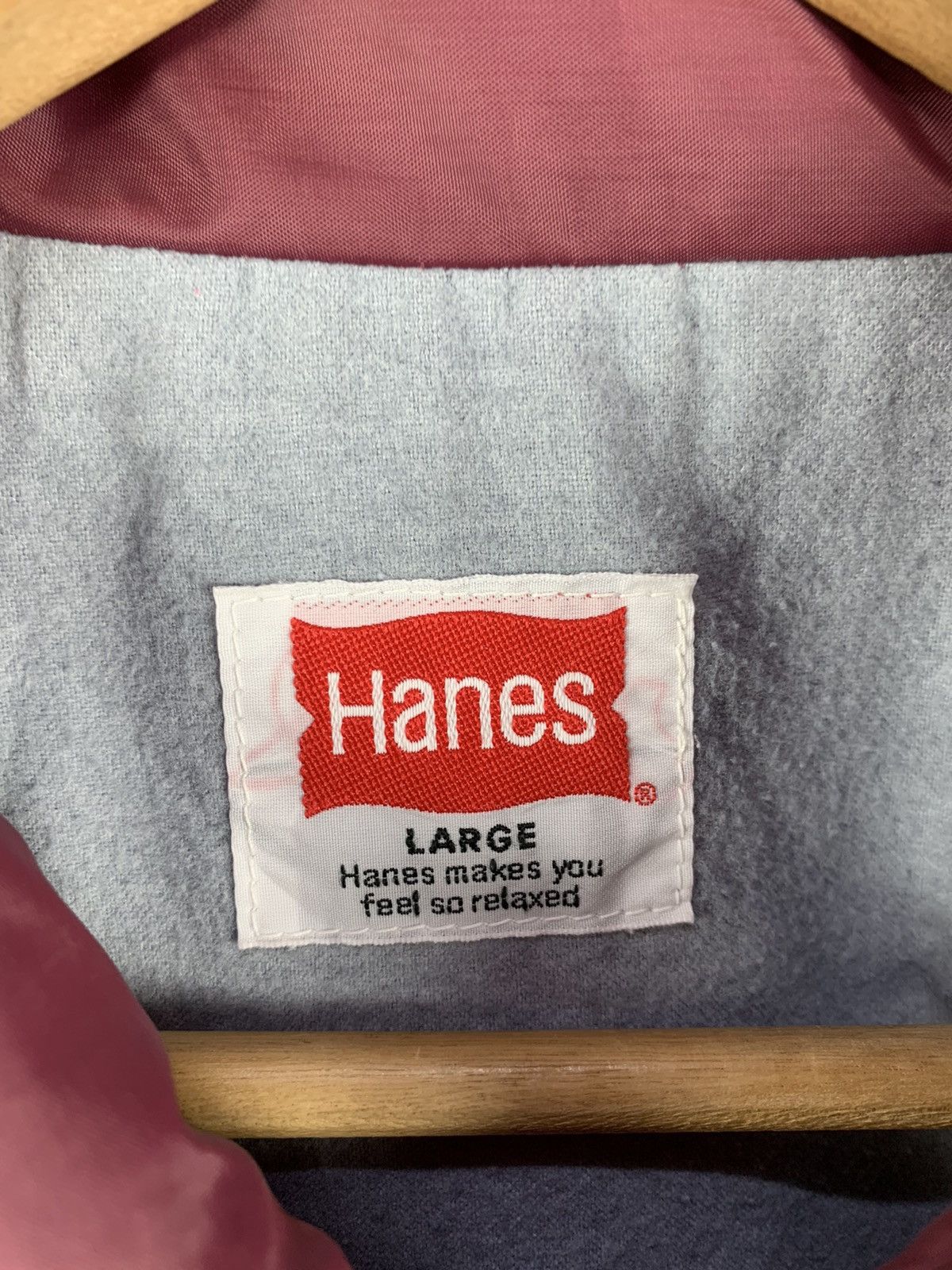 Hanes 🔥RARE🔥Vintage Hanes Big Logo Spellout Coach Jacket Size US L / EU 52-54 / 3 - 9 Thumbnail