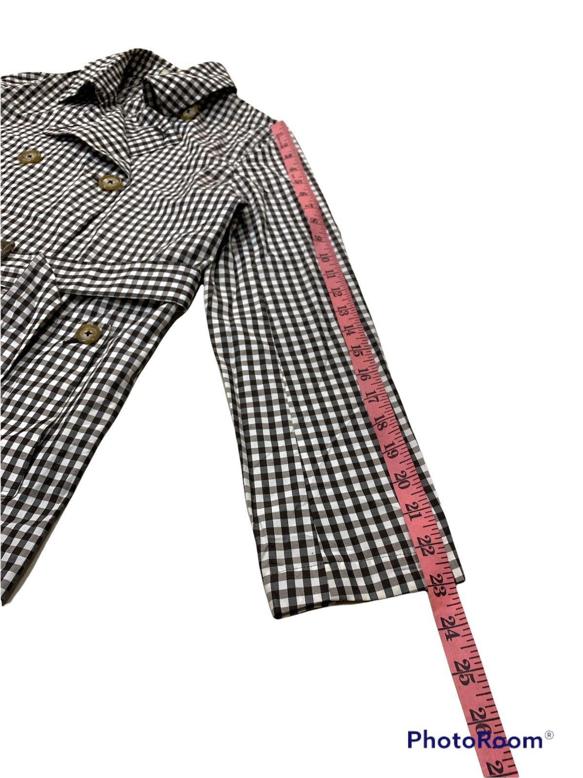Japanese Brand × Mackintosh MACKINTOSH PHILOSOPHY CHECKERED DOUBLE BREASTED TRENCH COAT Size US XS / EU 42 / 0 - 4 Thumbnail