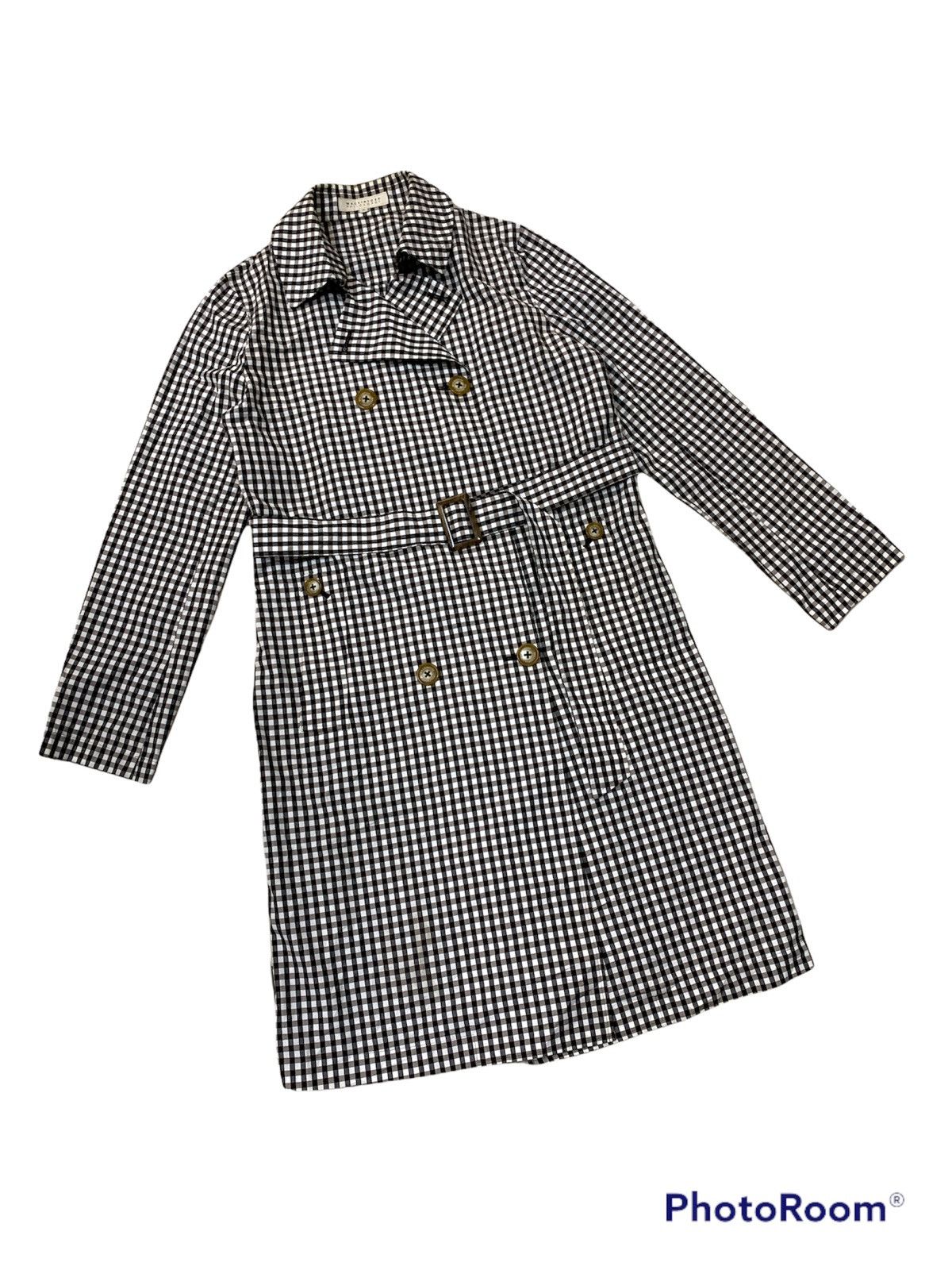 Japanese Brand × Mackintosh MACKINTOSH PHILOSOPHY CHECKERED DOUBLE BREASTED TRENCH COAT Size US XS / EU 42 / 0 - 1 Thumbnail