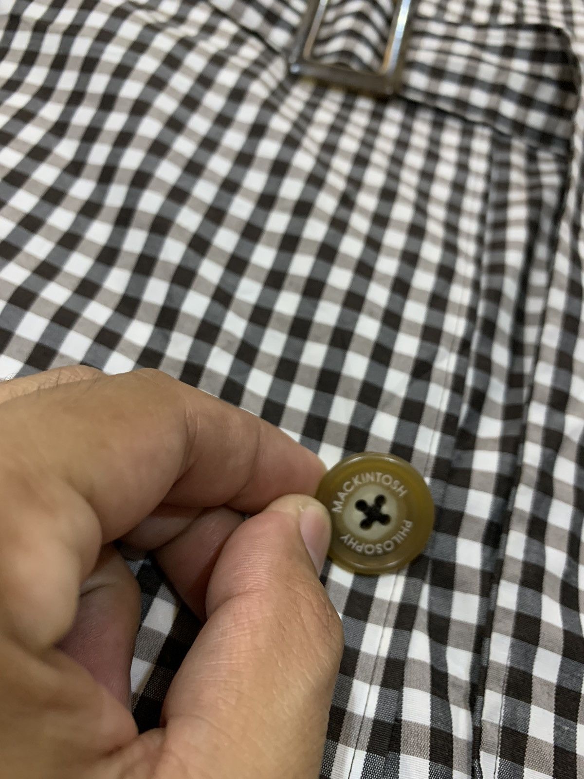 Japanese Brand × Mackintosh MACKINTOSH PHILOSOPHY CHECKERED DOUBLE BREASTED TRENCH COAT Size US XS / EU 42 / 0 - 6 Thumbnail