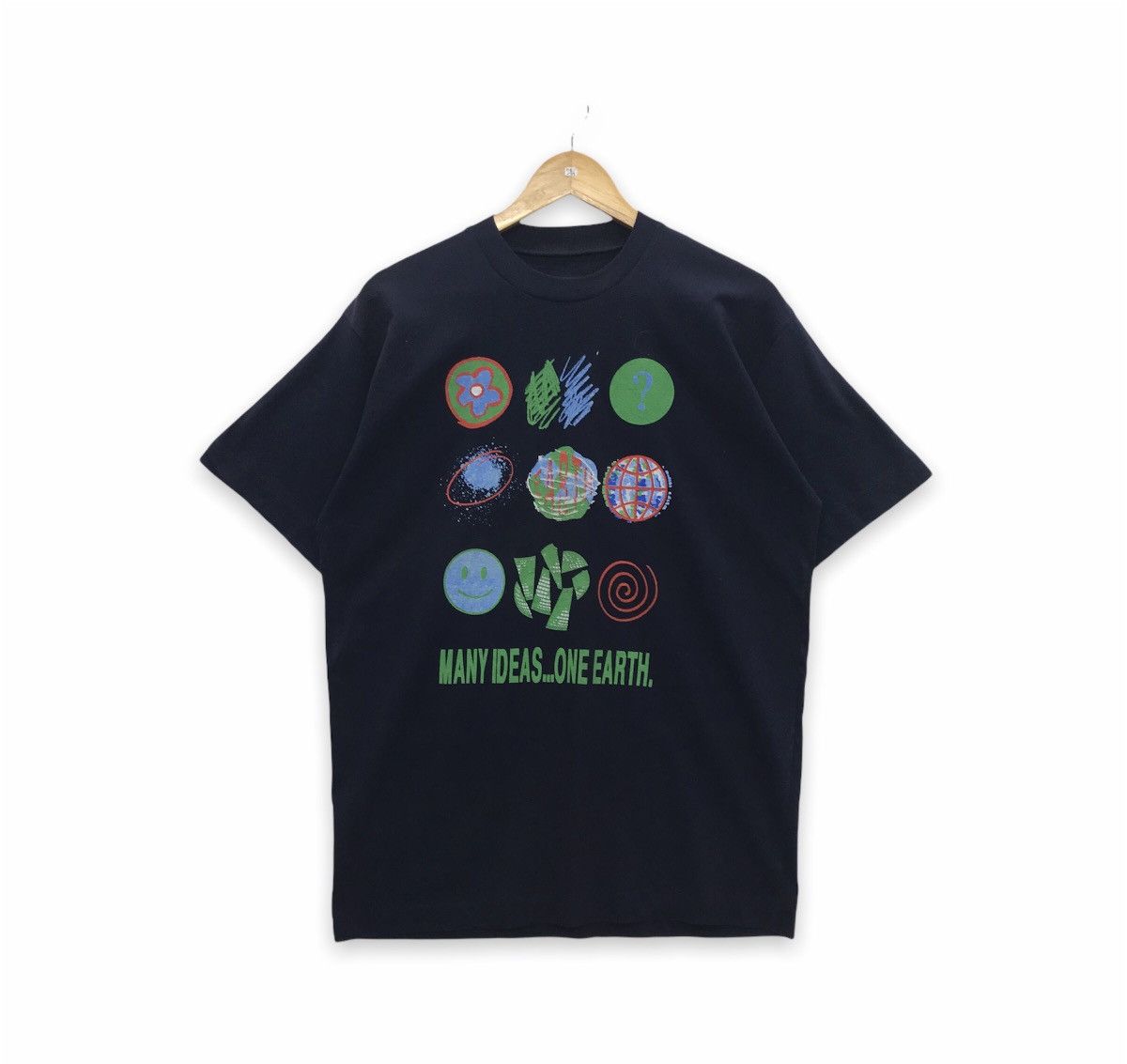 Rare!! Vintage Benetton Art Graphic Tee