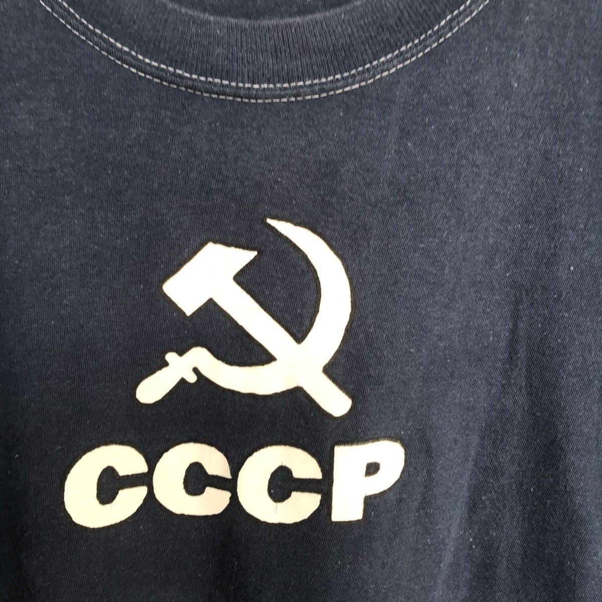 Vintage Vintage CCCP men tshirt 90s blue colour Size US S / EU 44-46 / 1 - 3 Thumbnail