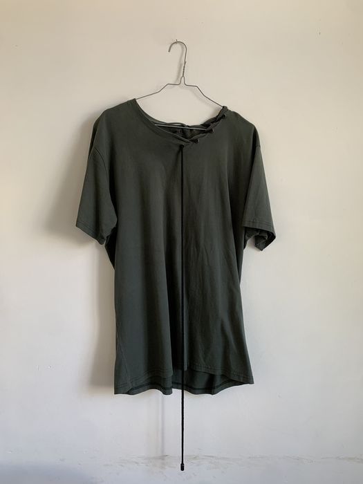 Craig Green Craig Green Olive String Neck Lace T-Shirt | Grailed