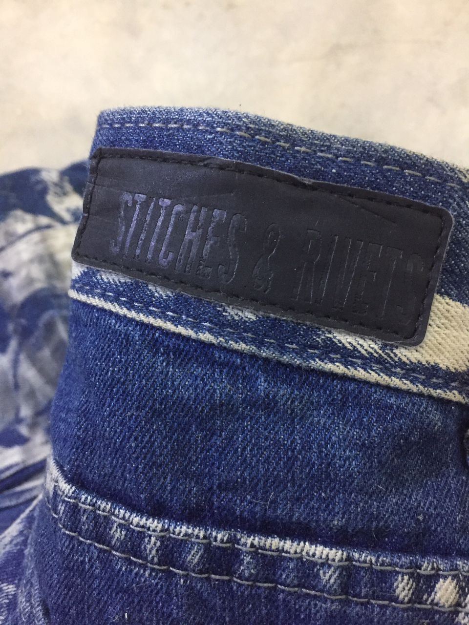 Japanese Brand × Stitch's Jeans Stitches & Rivets Destroyed Denim Jean Shorts Size US 38 / EU 54 - 14 Thumbnail