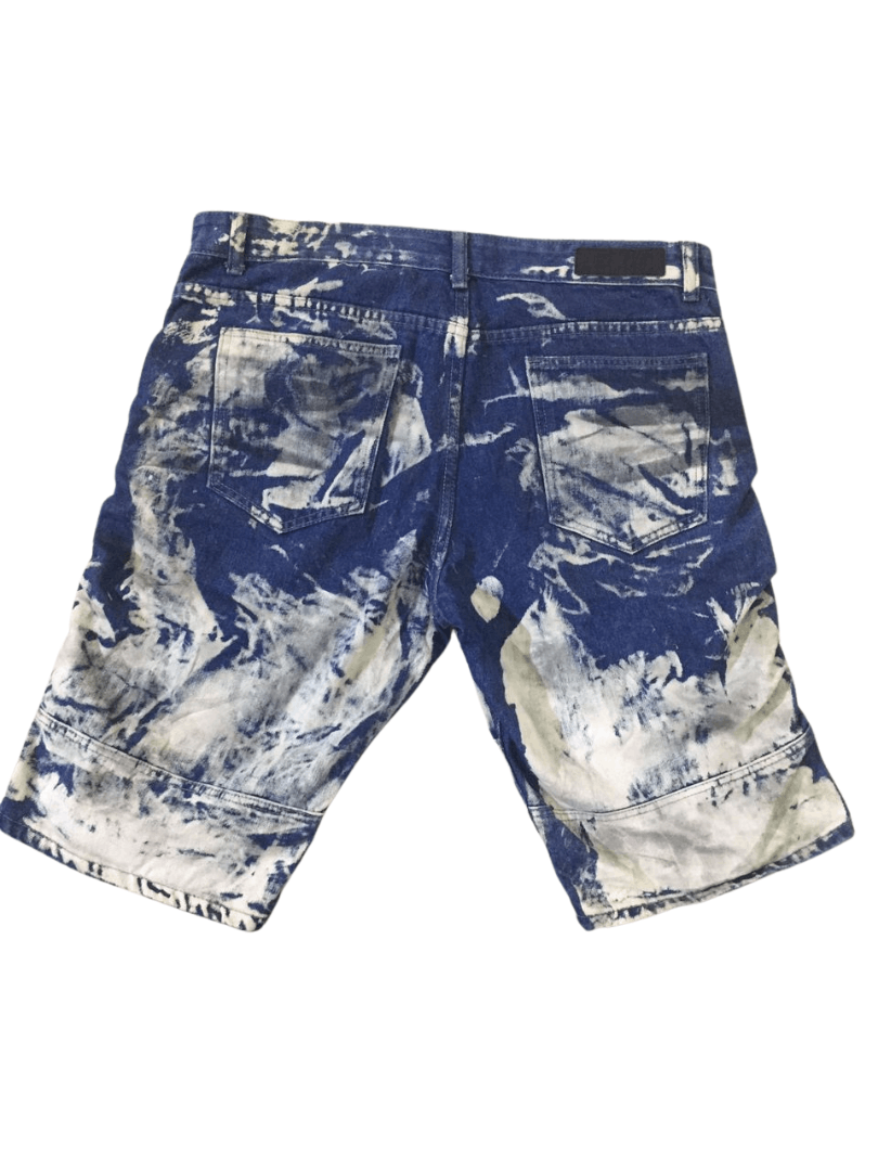 Japanese Brand × Stitch's Jeans Stitches & Rivets Destroyed Denim Jean Shorts Size US 38 / EU 54 - 2 Thumbnail