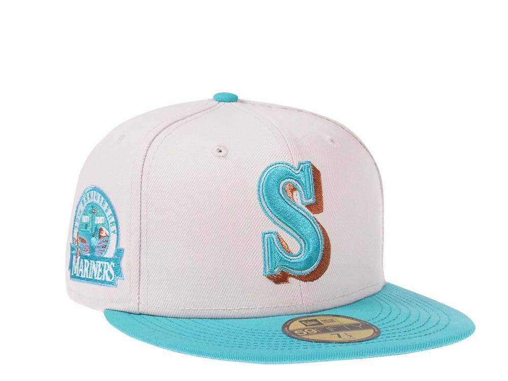 MLB × New Era White Teal Icy Squidward Seattle Mariners 7 3/8 Two 2 Tone Size ONE SIZE - 8 Thumbnail