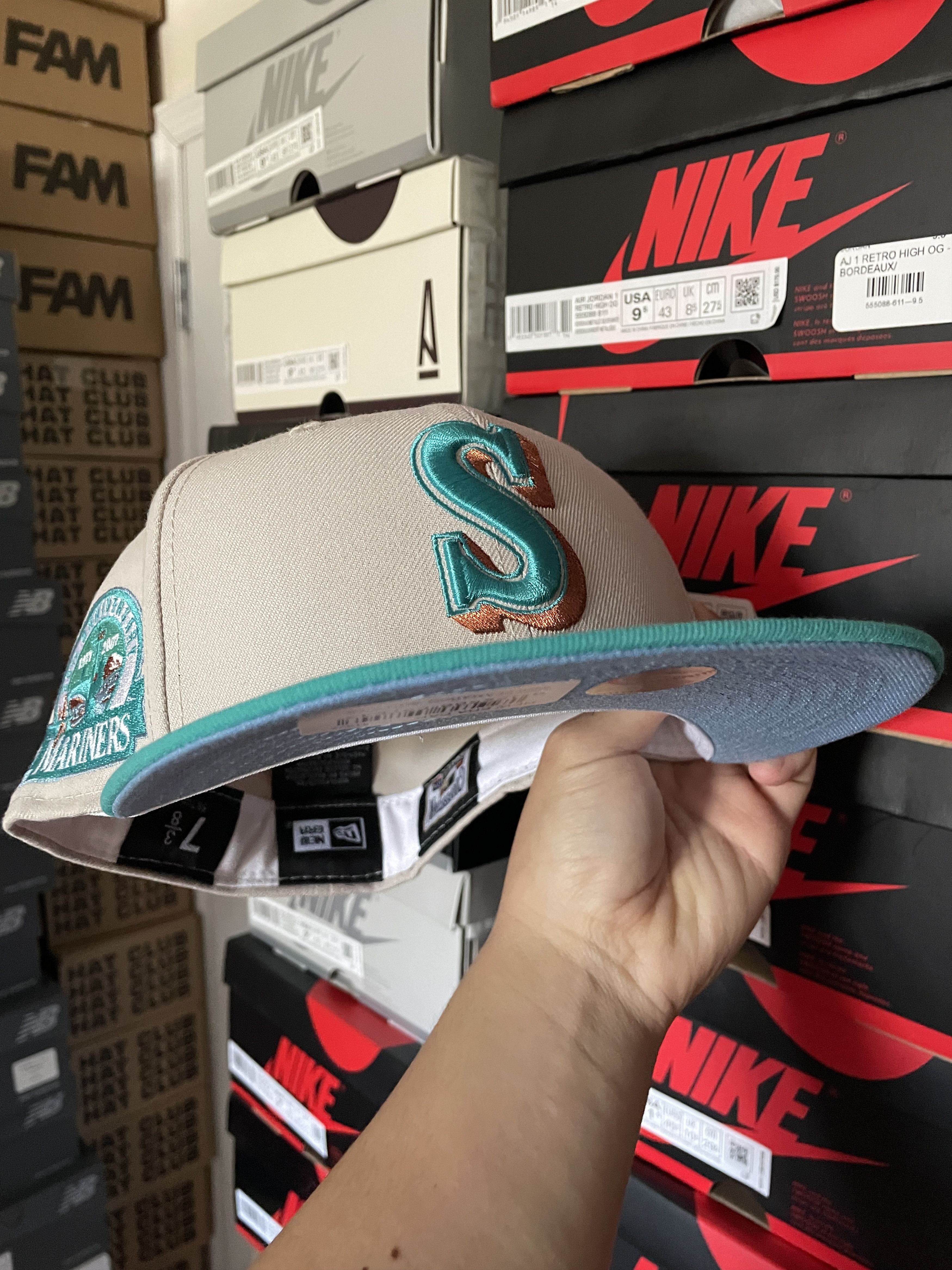 MLB × New Era White Teal Icy Squidward Seattle Mariners 7 3/8 Two 2 Tone Size ONE SIZE - 7 Thumbnail