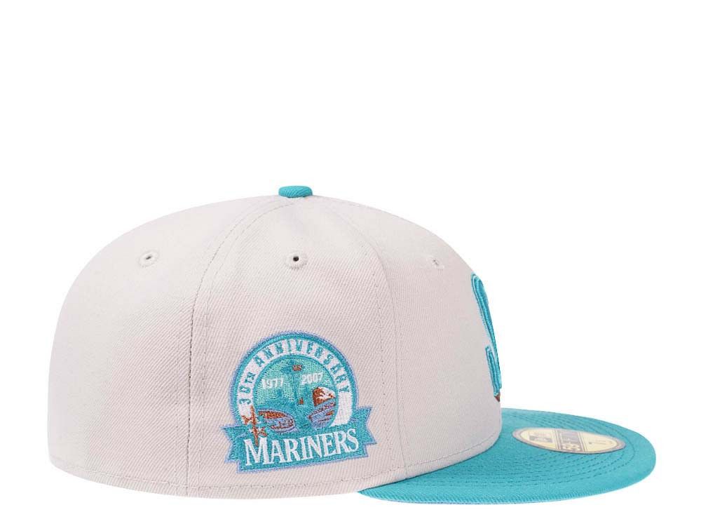 MLB × New Era White Teal Icy Squidward Seattle Mariners 7 3/8 Two 2 Tone Size ONE SIZE - 9 Thumbnail