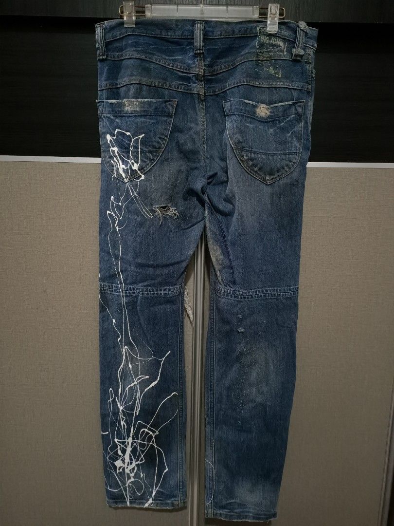 Big John Vintage big john paint splatter ripped jeans Size US 36 / EU 52 - 5 Thumbnail