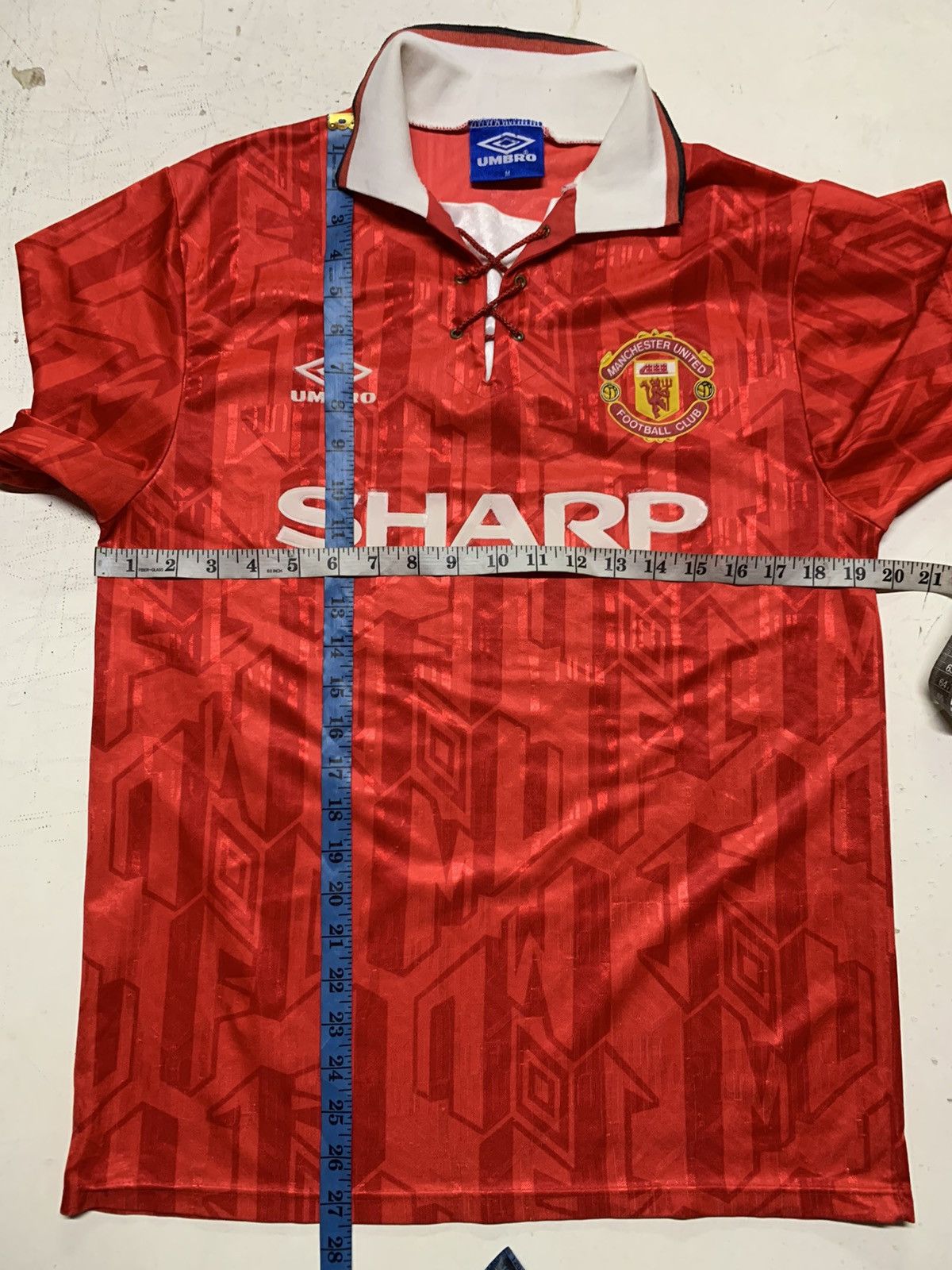 Umbro × Vintage Sharp 1990 Manchester United home shirt by umbro Size US S / EU 44-46 / 1 - 16 Thumbnail