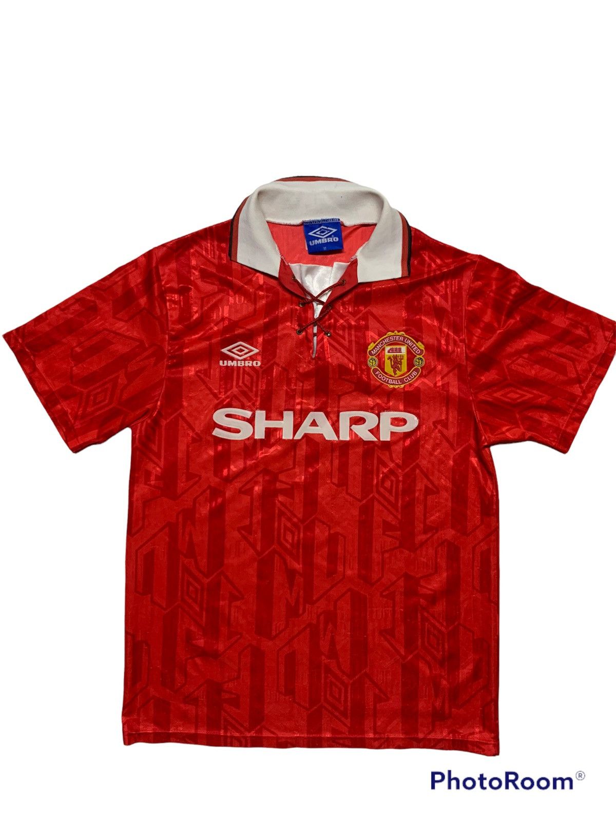 Umbro × Vintage Sharp 1990 Manchester United home shirt by umbro Size US S / EU 44-46 / 1 - 2 Thumbnail