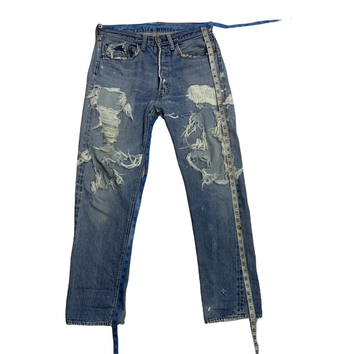 Levi's Vintage Clothing × Vintage Vintage Distressed Levi’s 501 redline #6 stamping Size US 32 / EU 48 - 22 Thumbnail