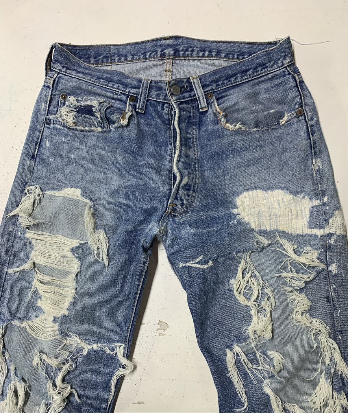 Levi's Vintage Clothing × Vintage Vintage Distressed Levi’s 501 redline #6 stamping Size US 32 / EU 48 - 1 Thumbnail