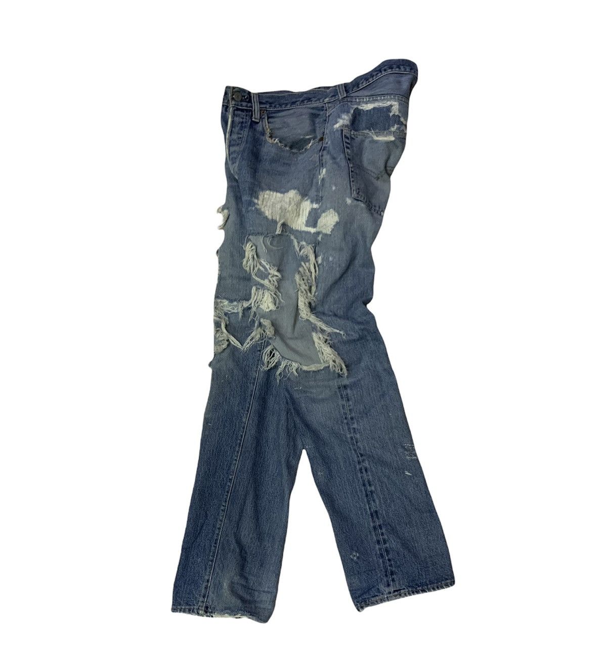 Levi's Vintage Clothing × Vintage Vintage Distressed Levi’s 501 redline #6 stamping Size US 32 / EU 48 - 2 Thumbnail
