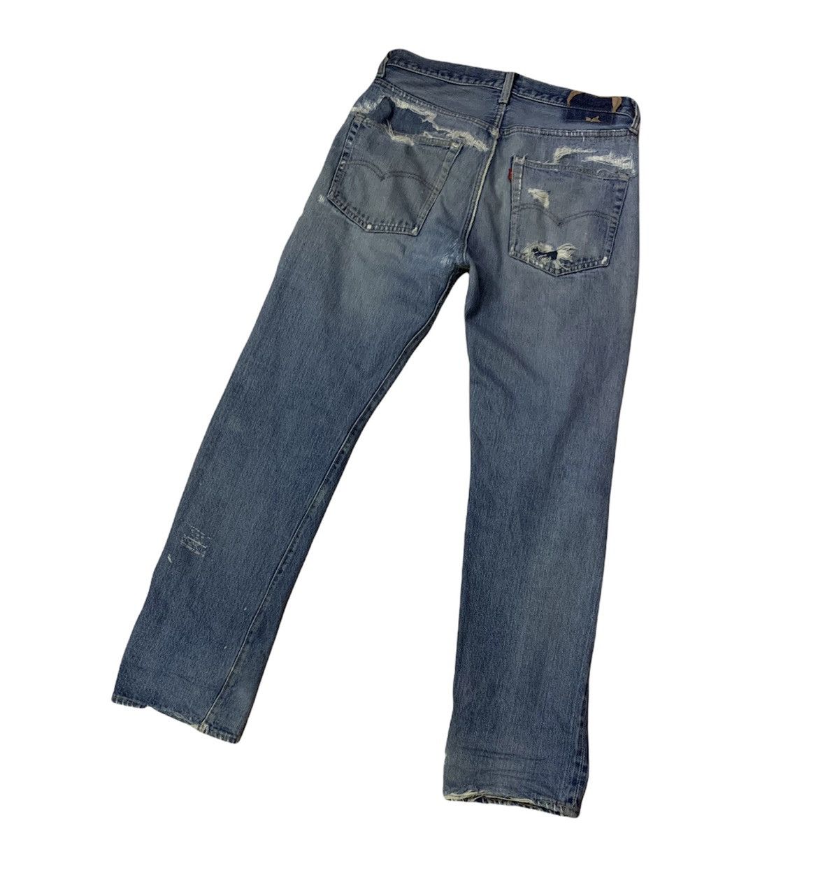 Levi's Vintage Clothing × Vintage Vintage Distressed Levi’s 501 redline #6 stamping Size US 32 / EU 48 - 10 Thumbnail