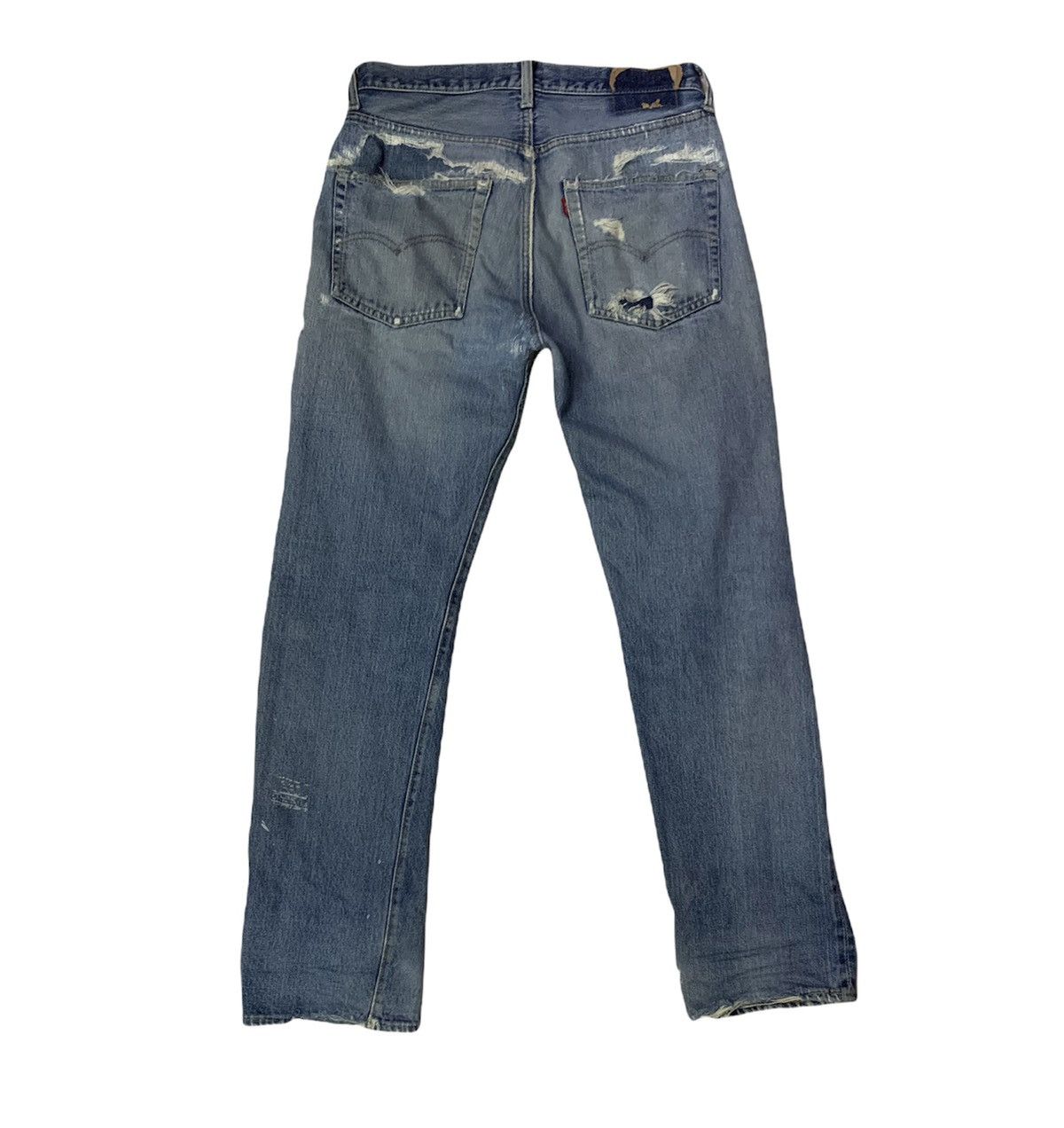 Levi's Vintage Clothing × Vintage Vintage Distressed Levi’s 501 redline #6 stamping Size US 32 / EU 48 - 4 Thumbnail