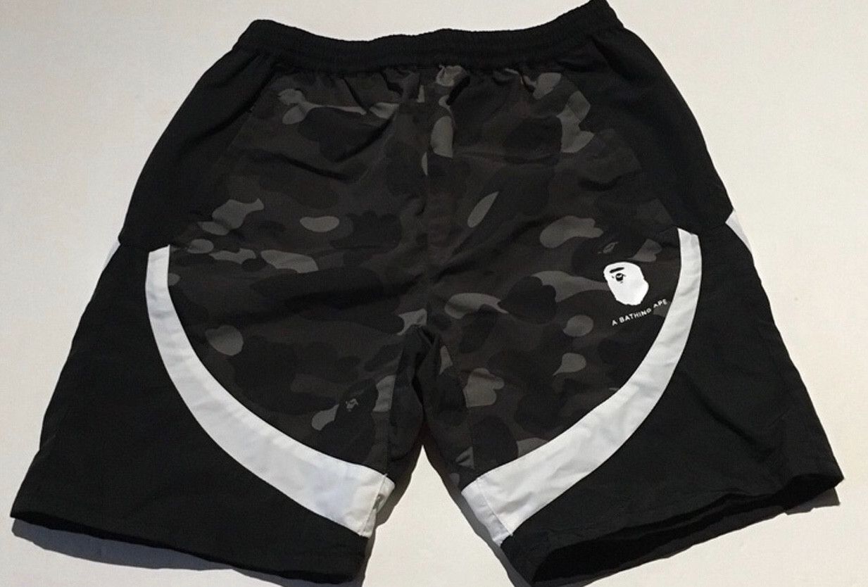 Bape Color Camo Jersey Shorts Size US 30 / EU 46 - 1 Thumbnail