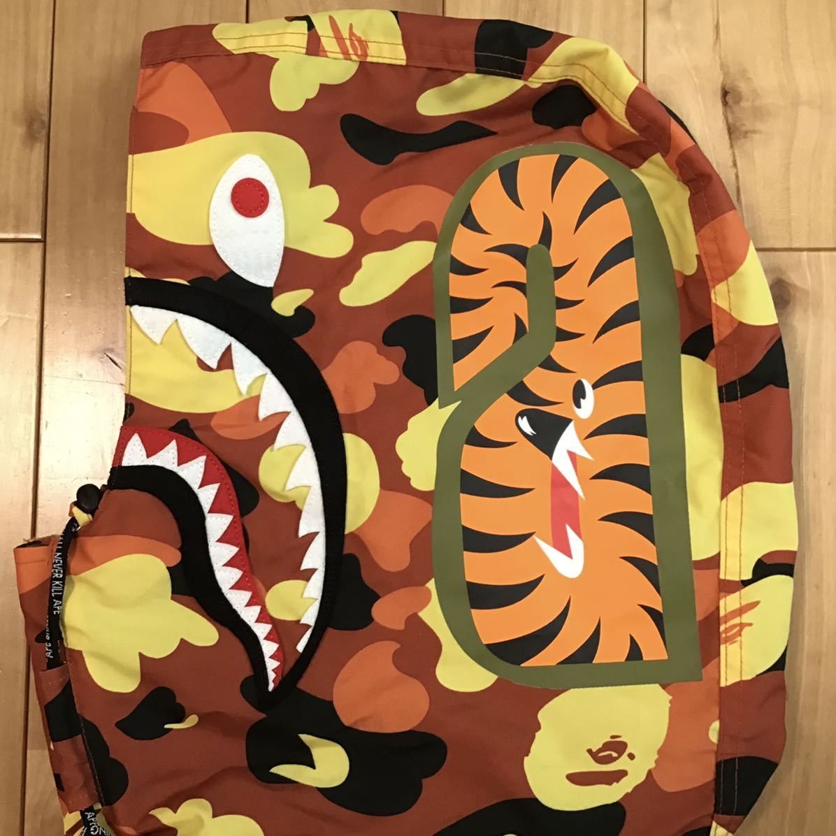 Bape BAPE orange camo shark hoodie snowboard jacket a bathing ape Size US L / EU 52-54 / 3 - 5 Thumbnail