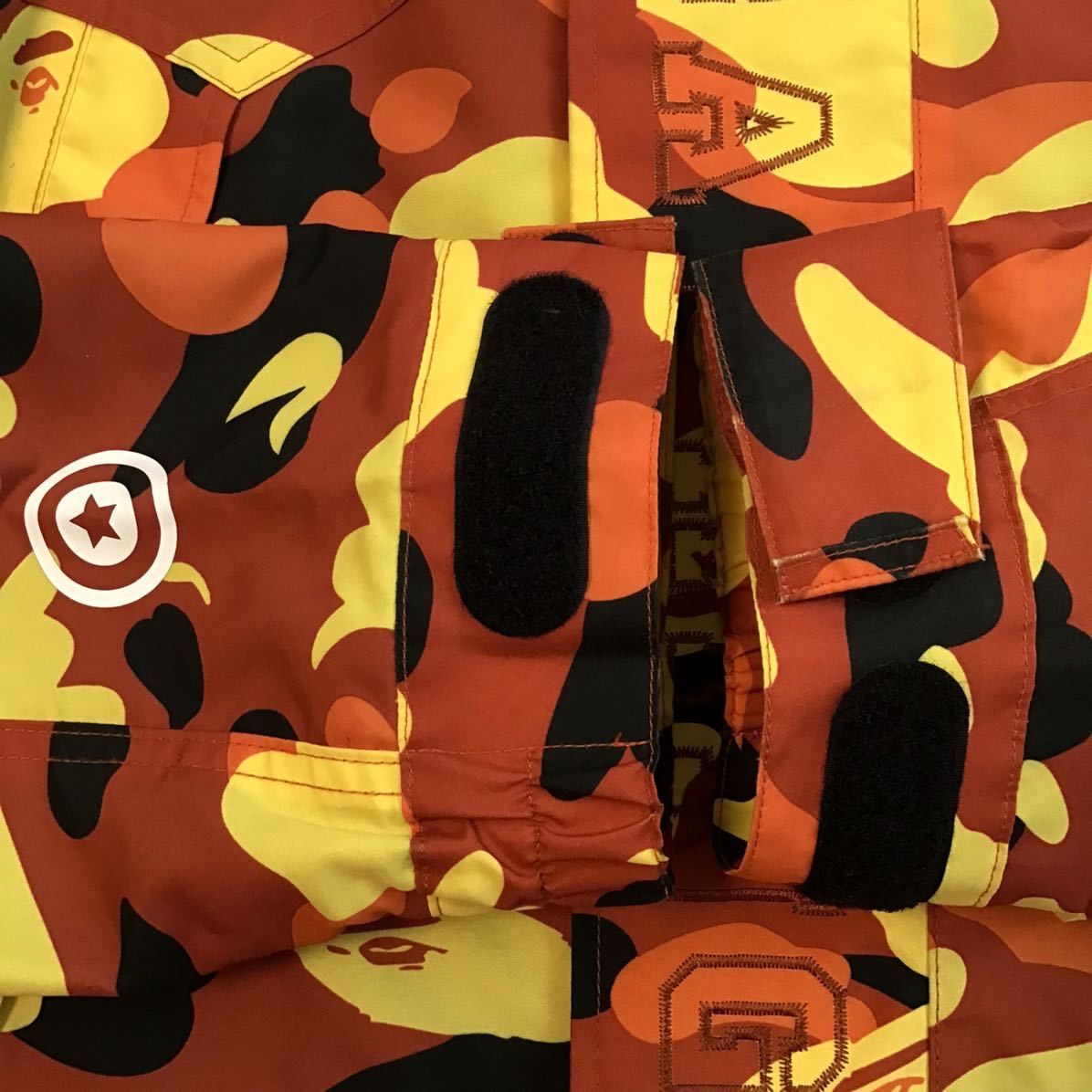 Bape BAPE orange camo shark hoodie snowboard jacket a bathing ape Size US L / EU 52-54 / 3 - 6 Thumbnail