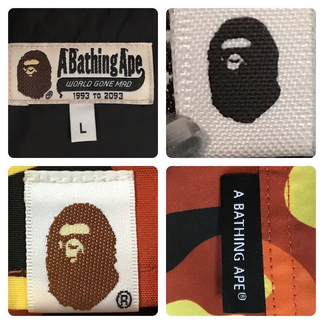 Bape BAPE orange camo shark hoodie snowboard jacket a bathing ape Size US L / EU 52-54 / 3 - 8 Thumbnail