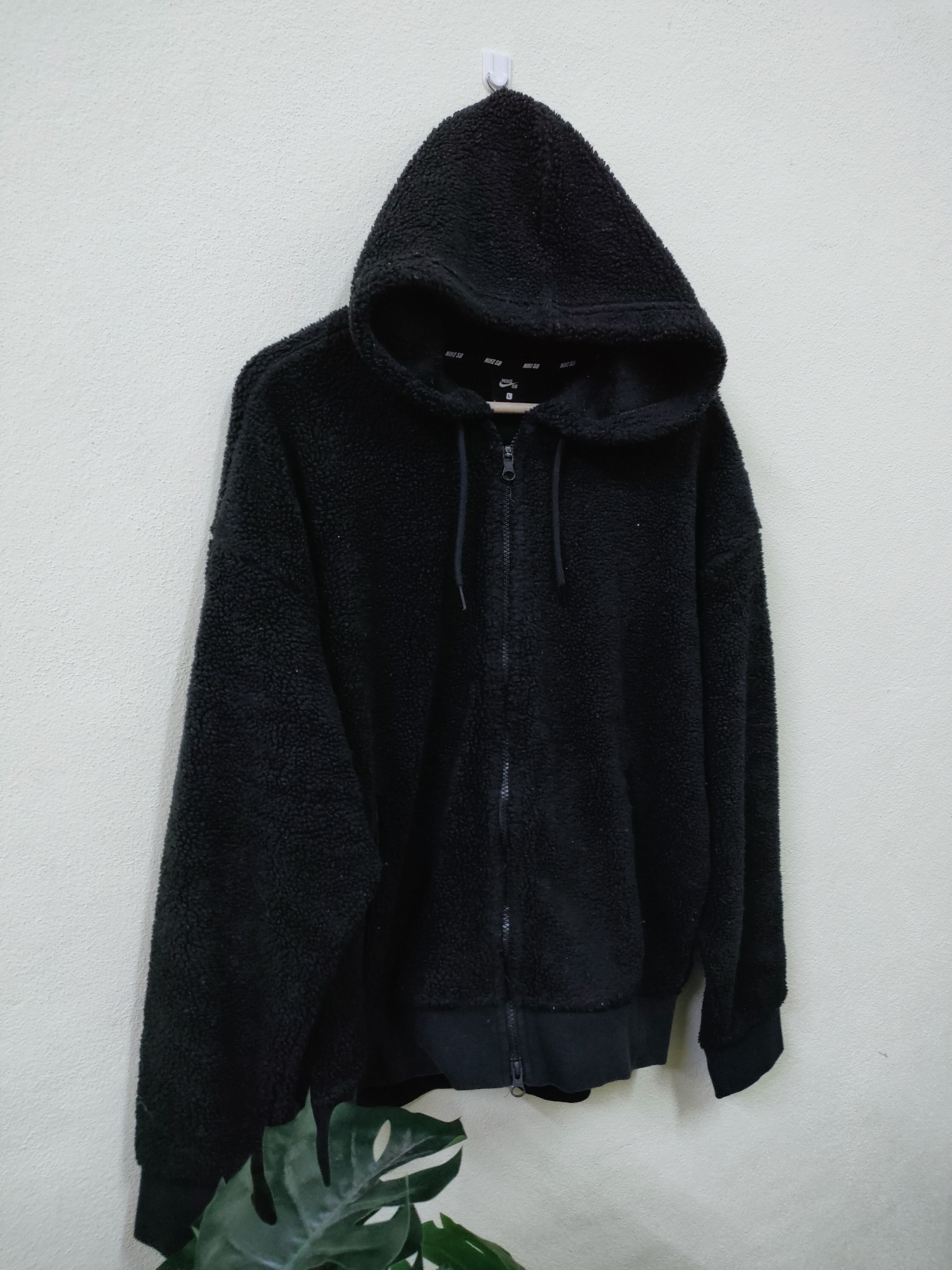 Nike × Vintage Nike SB Sherpa Fleece Zipper Hoodie Size US L / EU 52-54 / 3 - 7 Thumbnail