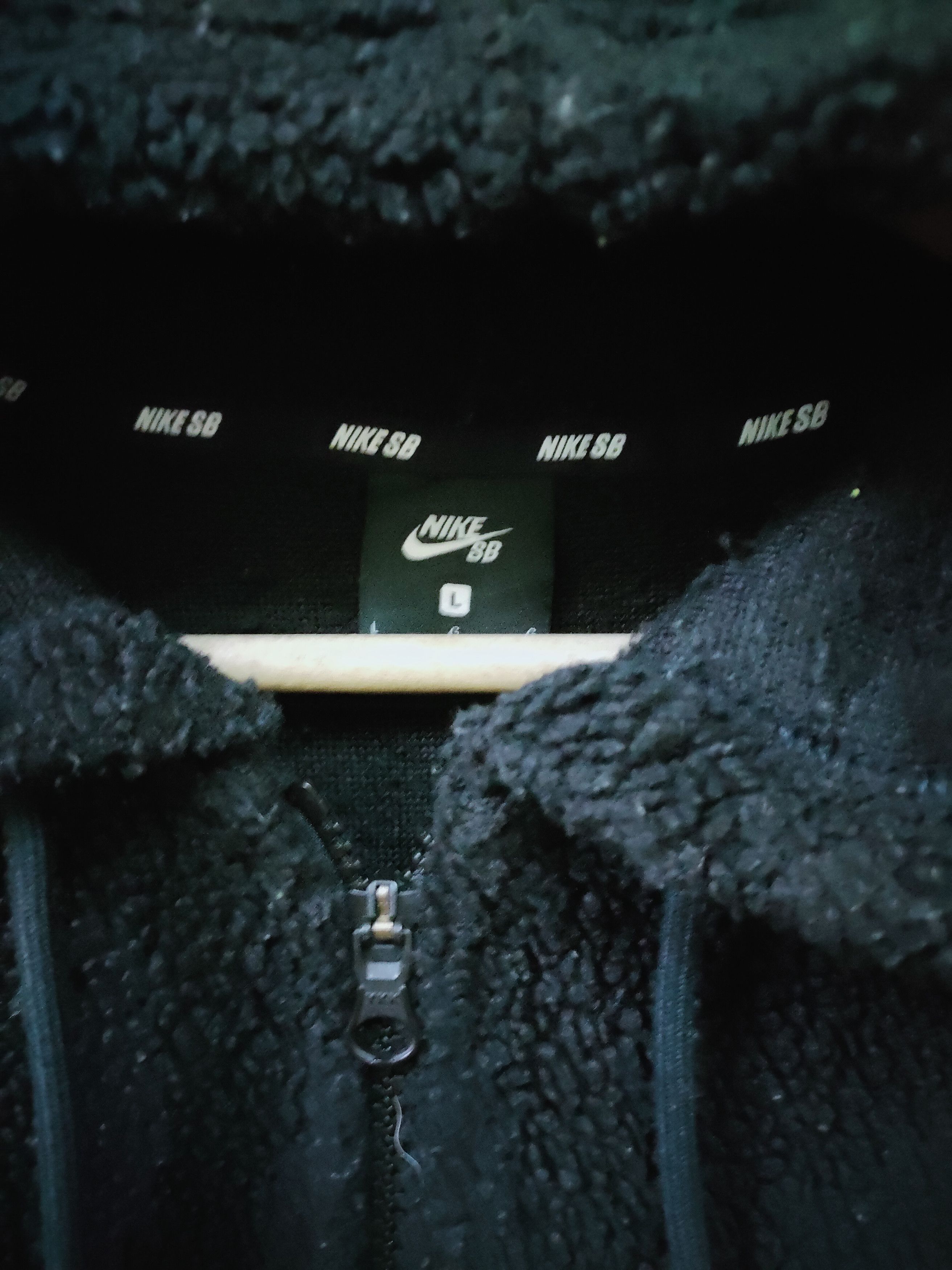 Nike × Vintage Nike SB Sherpa Fleece Zipper Hoodie Size US L / EU 52-54 / 3 - 8 Thumbnail