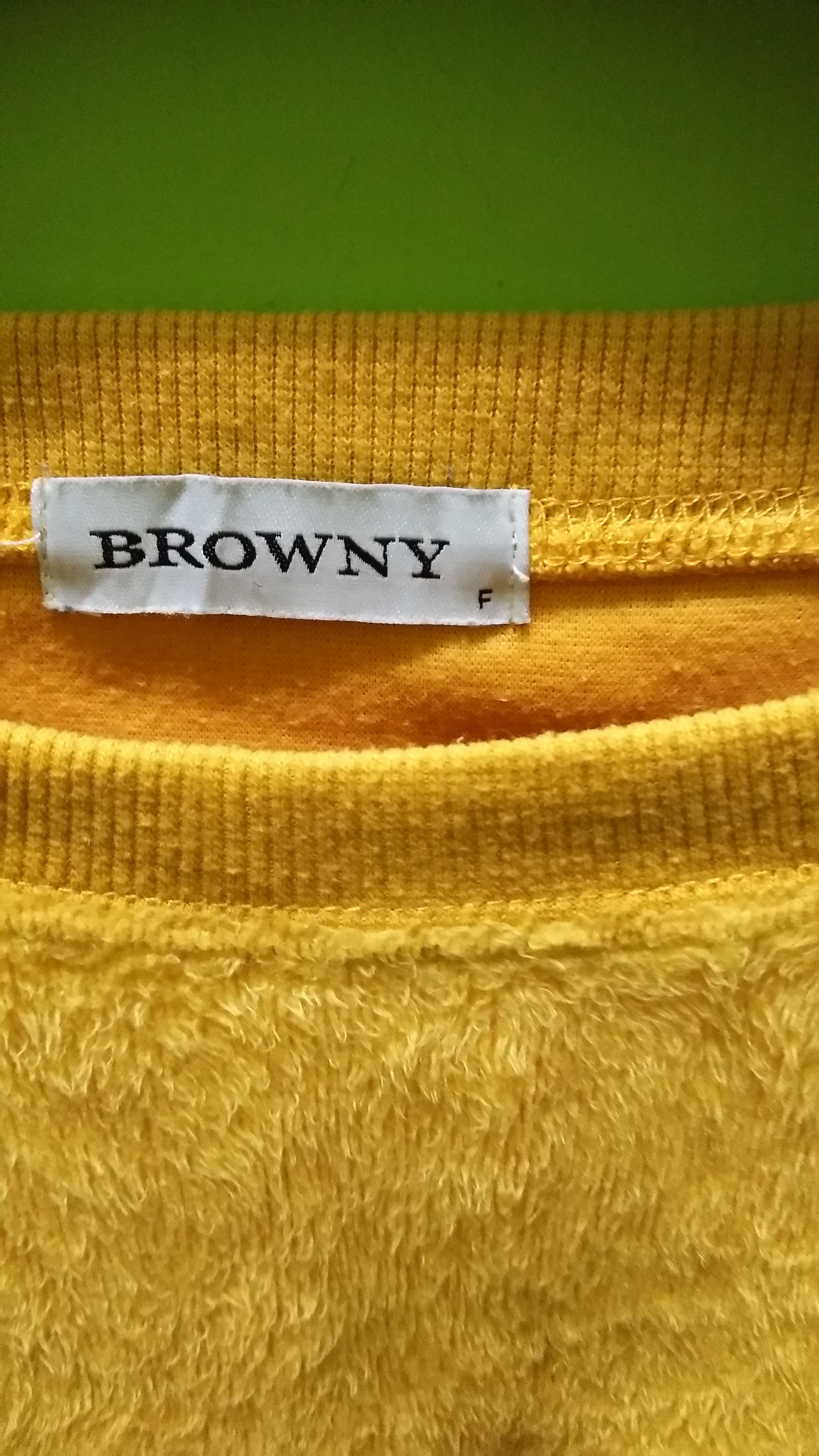Designer Browny Sweatshirt DEPICT spell out Size US L / EU 52-54 / 3 - 5 Thumbnail