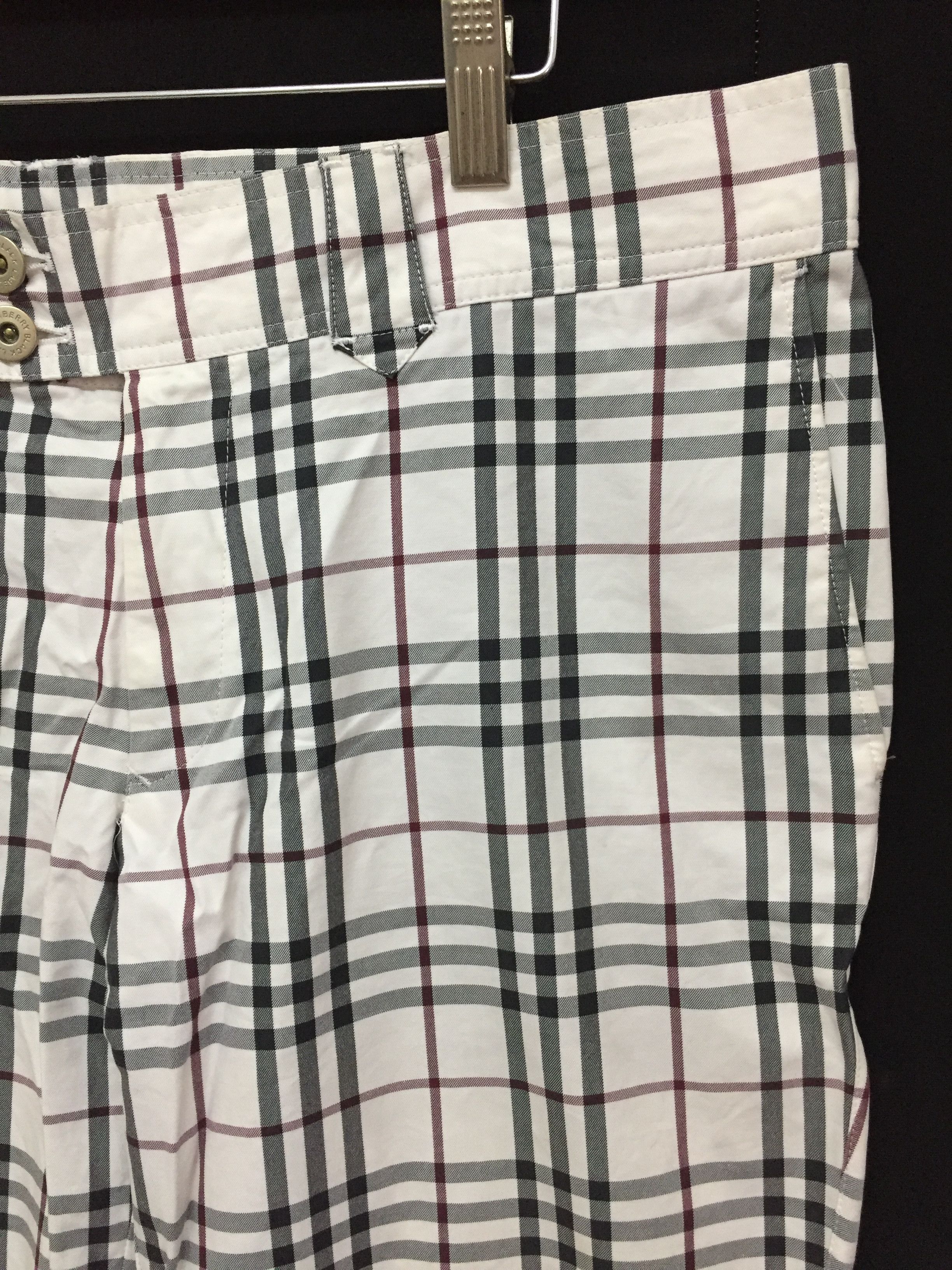 Burberry × Vintage Vintage Burberry Nova Check Black label pants Size 34" / US 12 / IT 48 - 4 Thumbnail