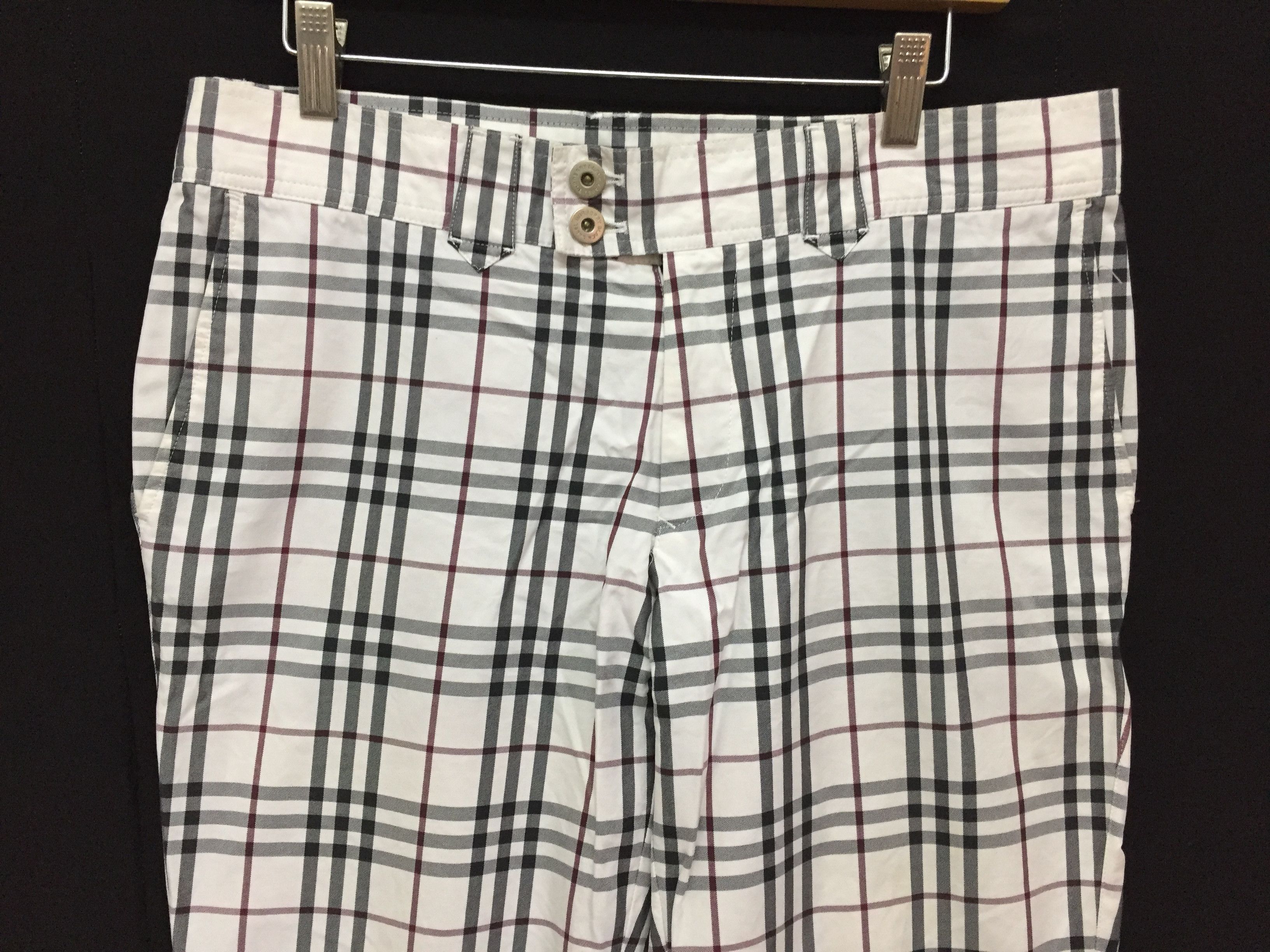 Burberry × Vintage Vintage Burberry Nova Check Black label pants Size 34" / US 12 / IT 48 - 2 Thumbnail