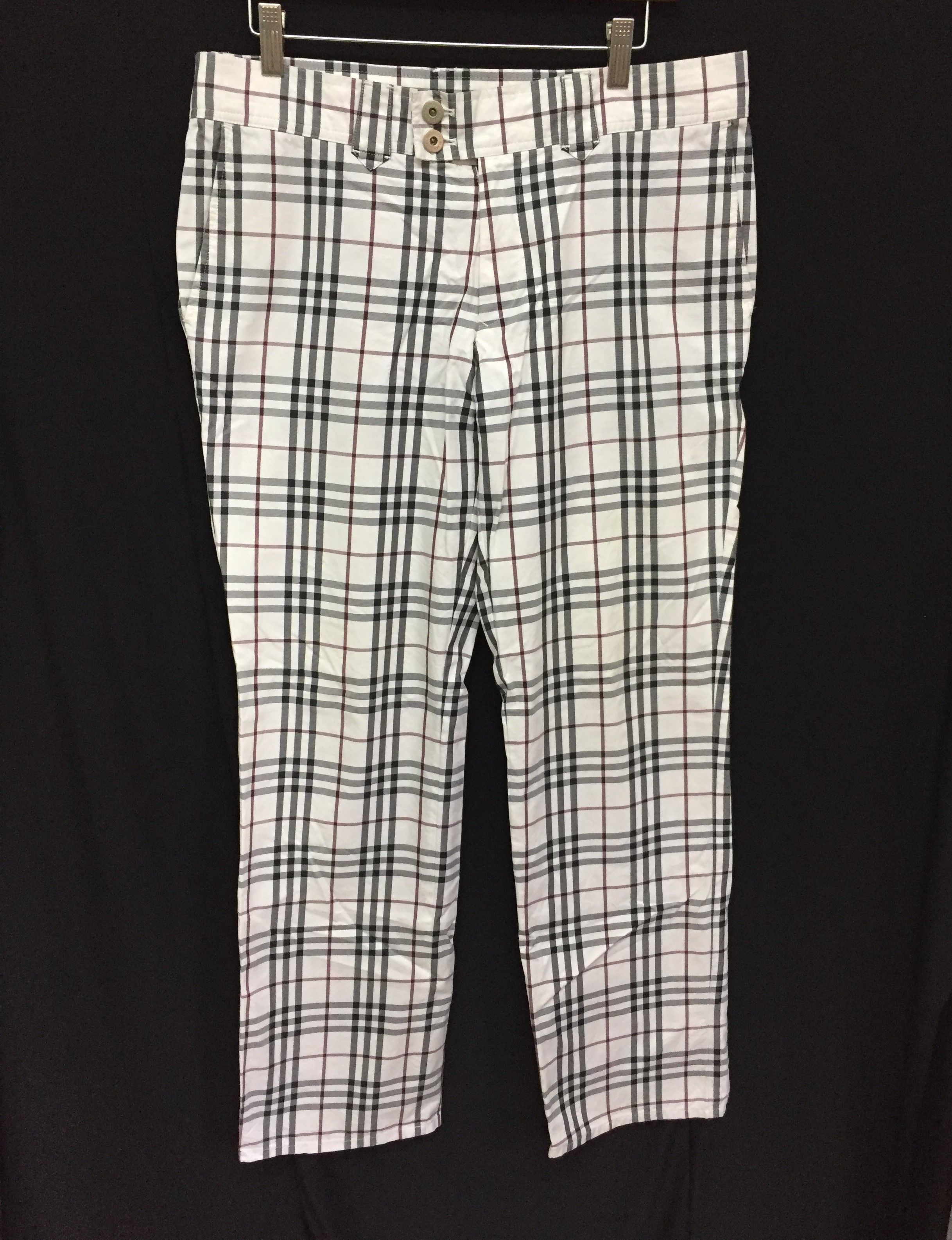 Burberry × Vintage Vintage Burberry Nova Check Black label pants Size 34" / US 12 / IT 48 - 1 Thumbnail