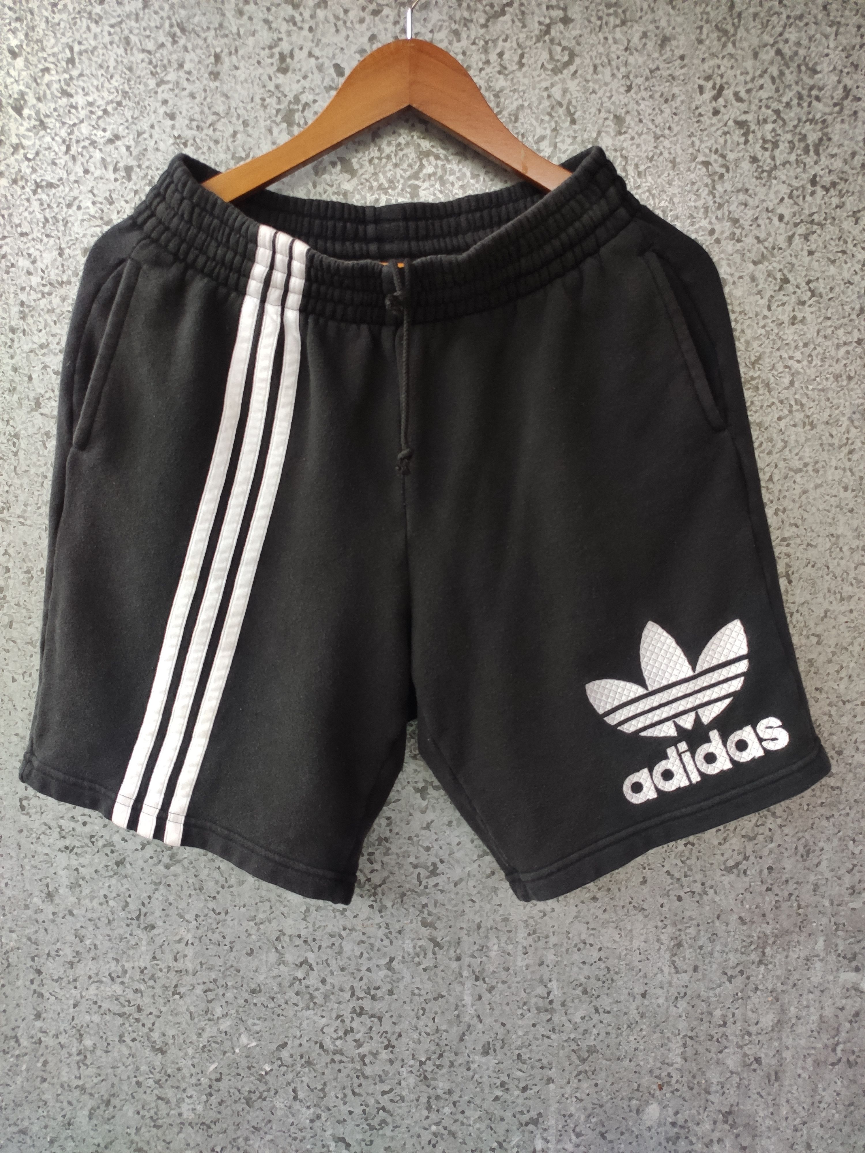 Adidas 🔥 Vintage 90s Vintage Adidas shorts big logo embroidery Size US 34 / EU 50 - 1 Thumbnail