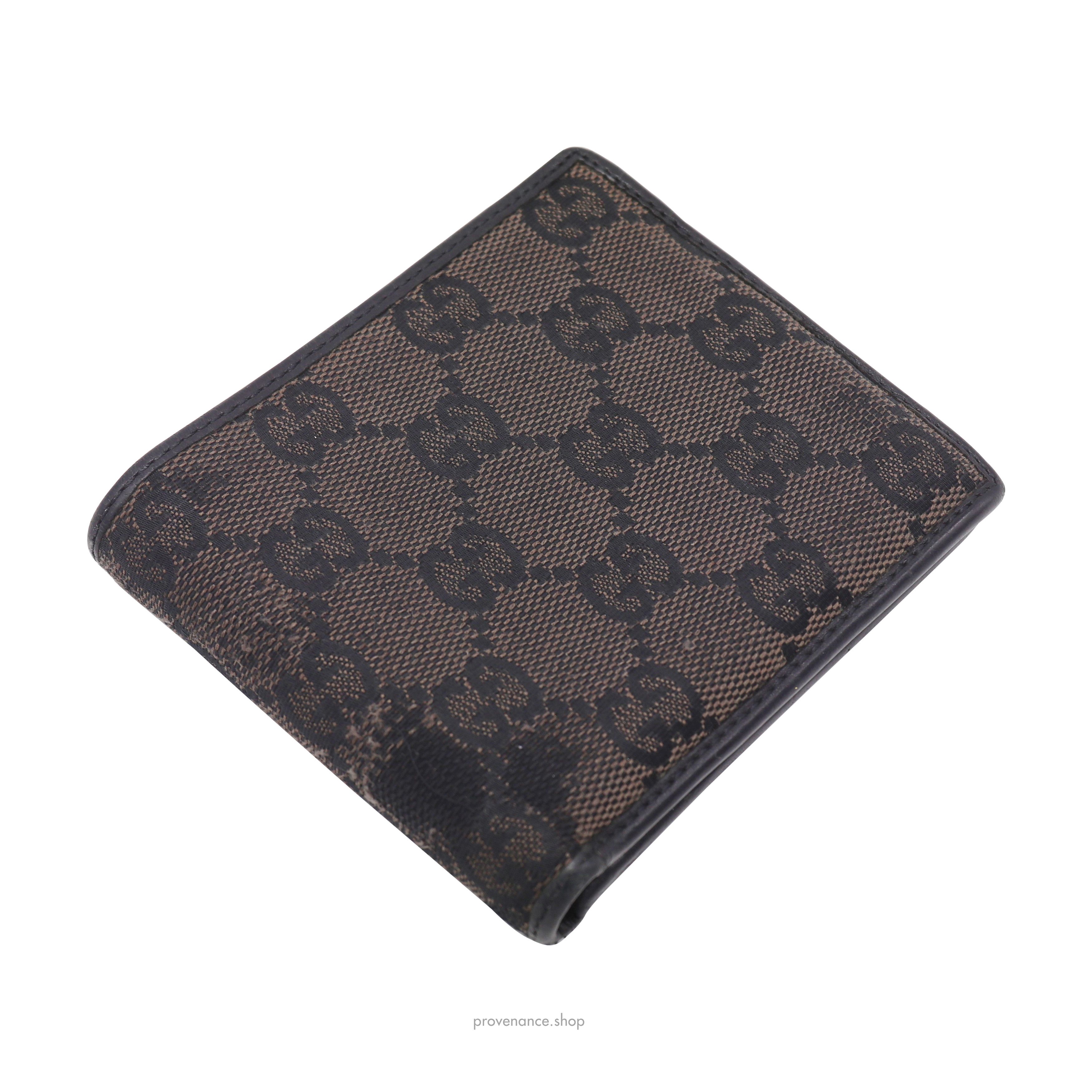 Gucci 🔴 Bifold Wallet - Black/Brown GG Canvas Size ONE SIZE - 3 Thumbnail