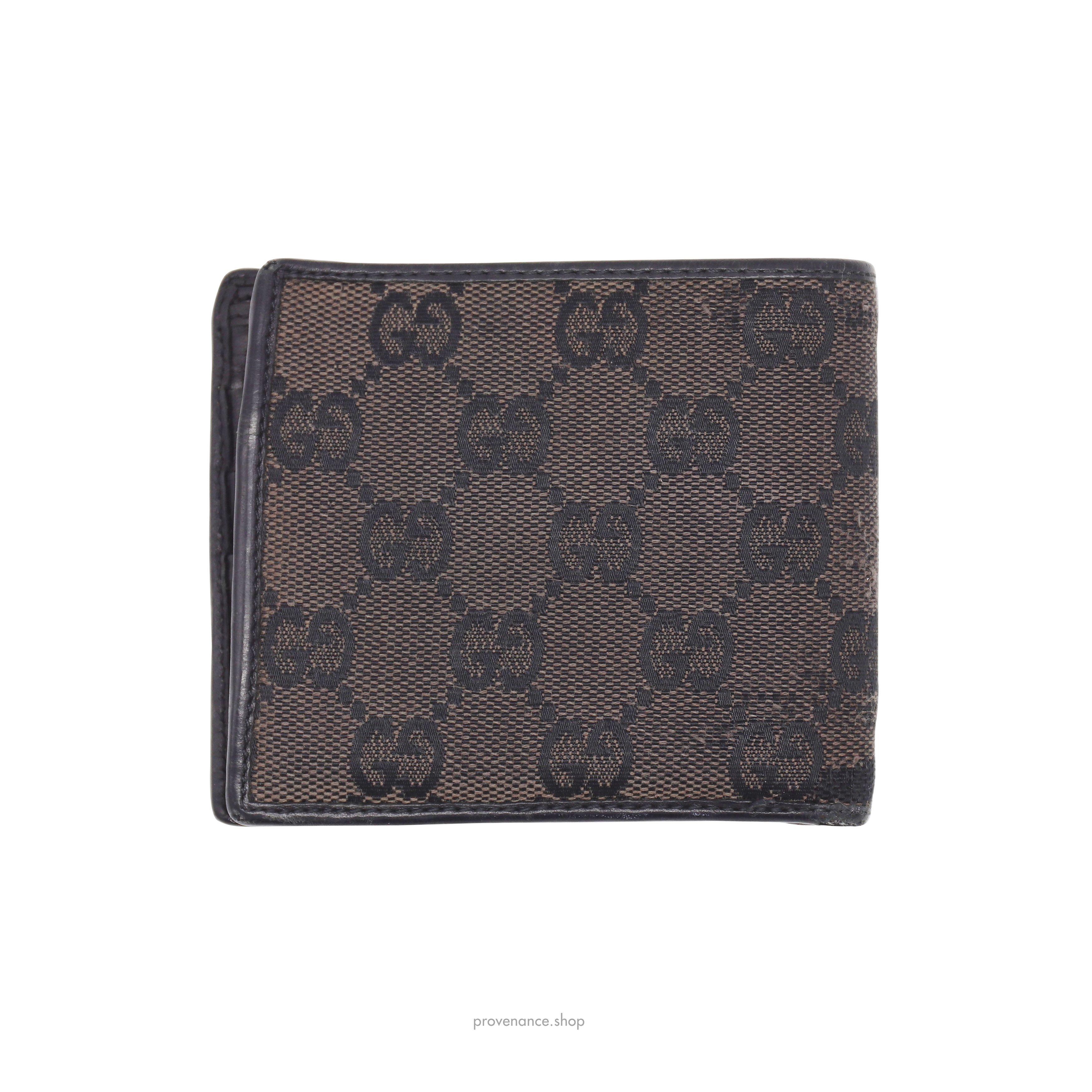 Gucci 🔴 Bifold Wallet - Black/Brown GG Canvas Size ONE SIZE - 2 Thumbnail