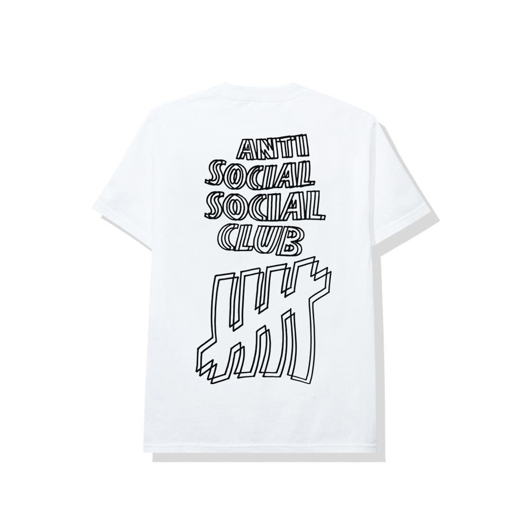 Anti Social Social Club × Undefeated DS Undefeated x ASSC White Tee Supreme Bape kith kaws fog Size US M / EU 48-50 / 2 - 6 Thumbnail