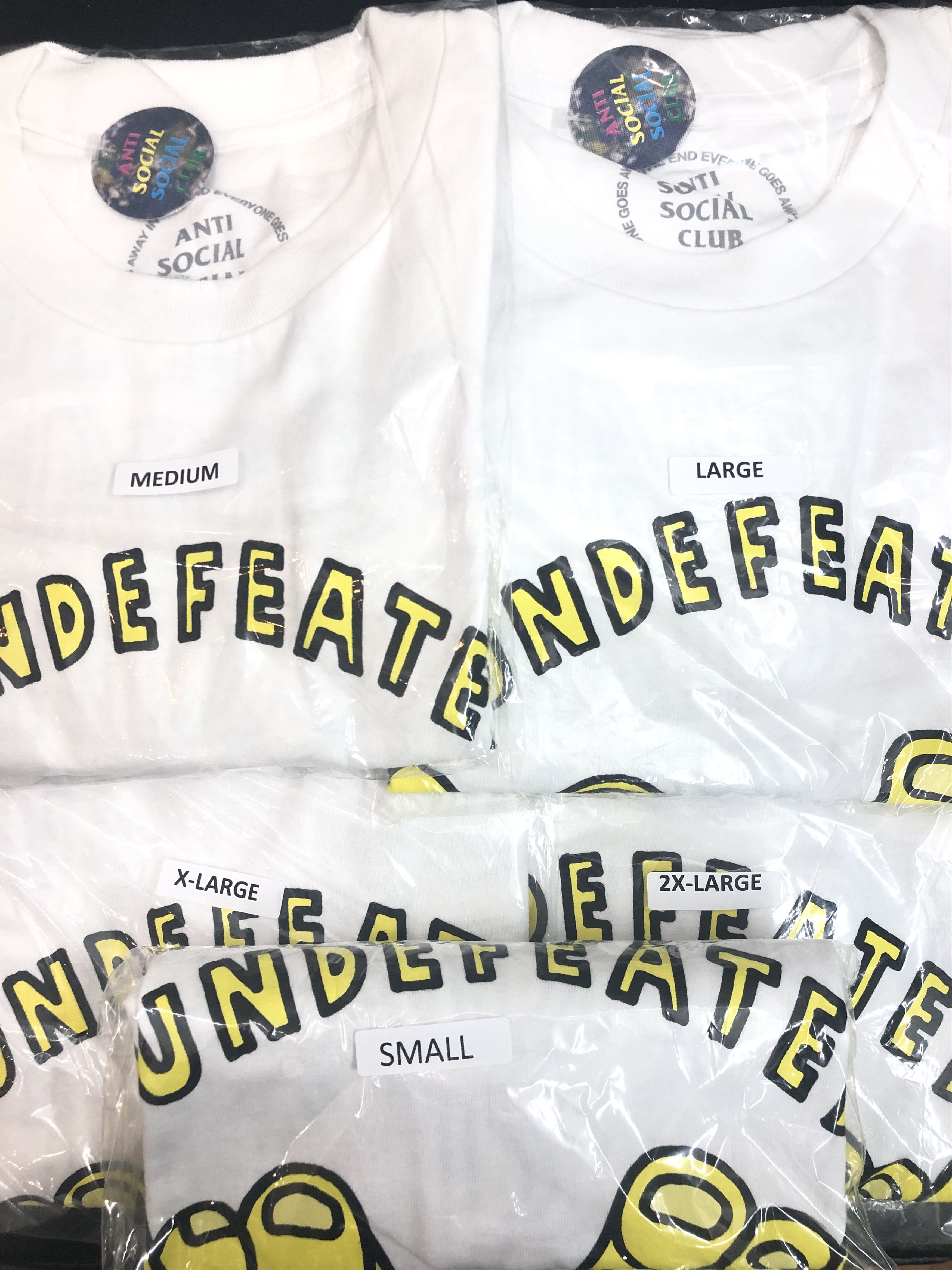 Anti Social Social Club × Undefeated DS Undefeated x ASSC White Tee Supreme Bape kith kaws fog Size US M / EU 48-50 / 2 - 7 Thumbnail
