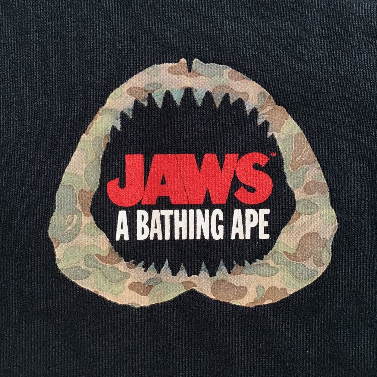 Bape BAPE × Jaws shark full zip hoodie a bathing ape Size US M / EU 48-50 / 2 - 7 Thumbnail