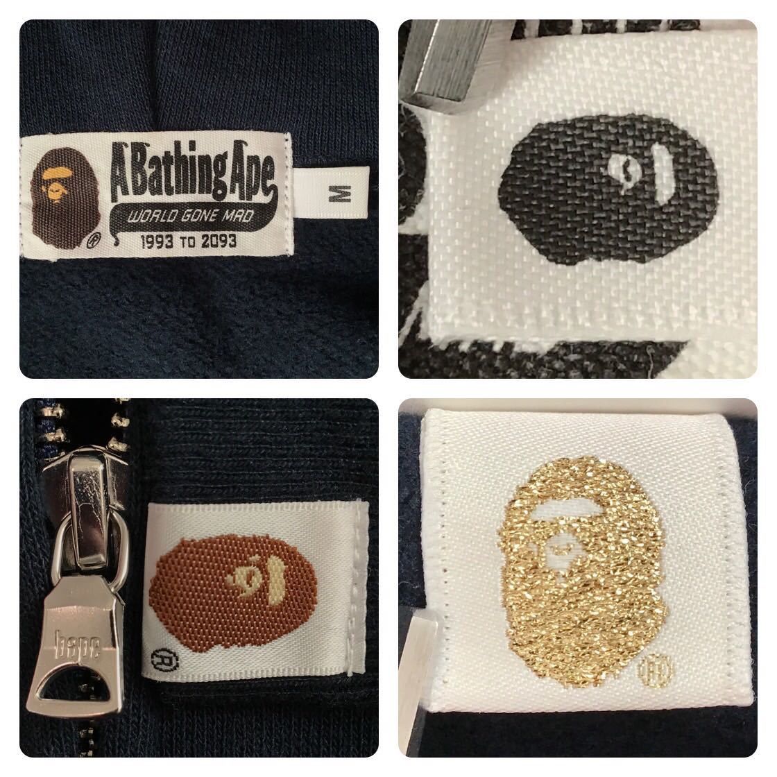Bape BAPE × Jaws shark full zip hoodie a bathing ape Size US M / EU 48-50 / 2 - 8 Thumbnail
