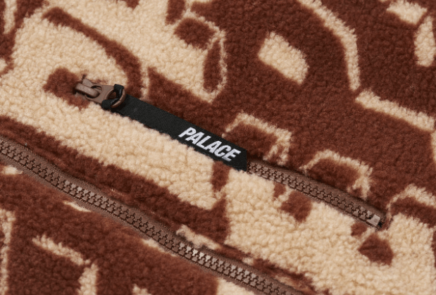 Palace Palace Jacquard Fleece Hooded Jacket Tan/Brown XL Size US XL / EU 56 / 4 - 3 Thumbnail